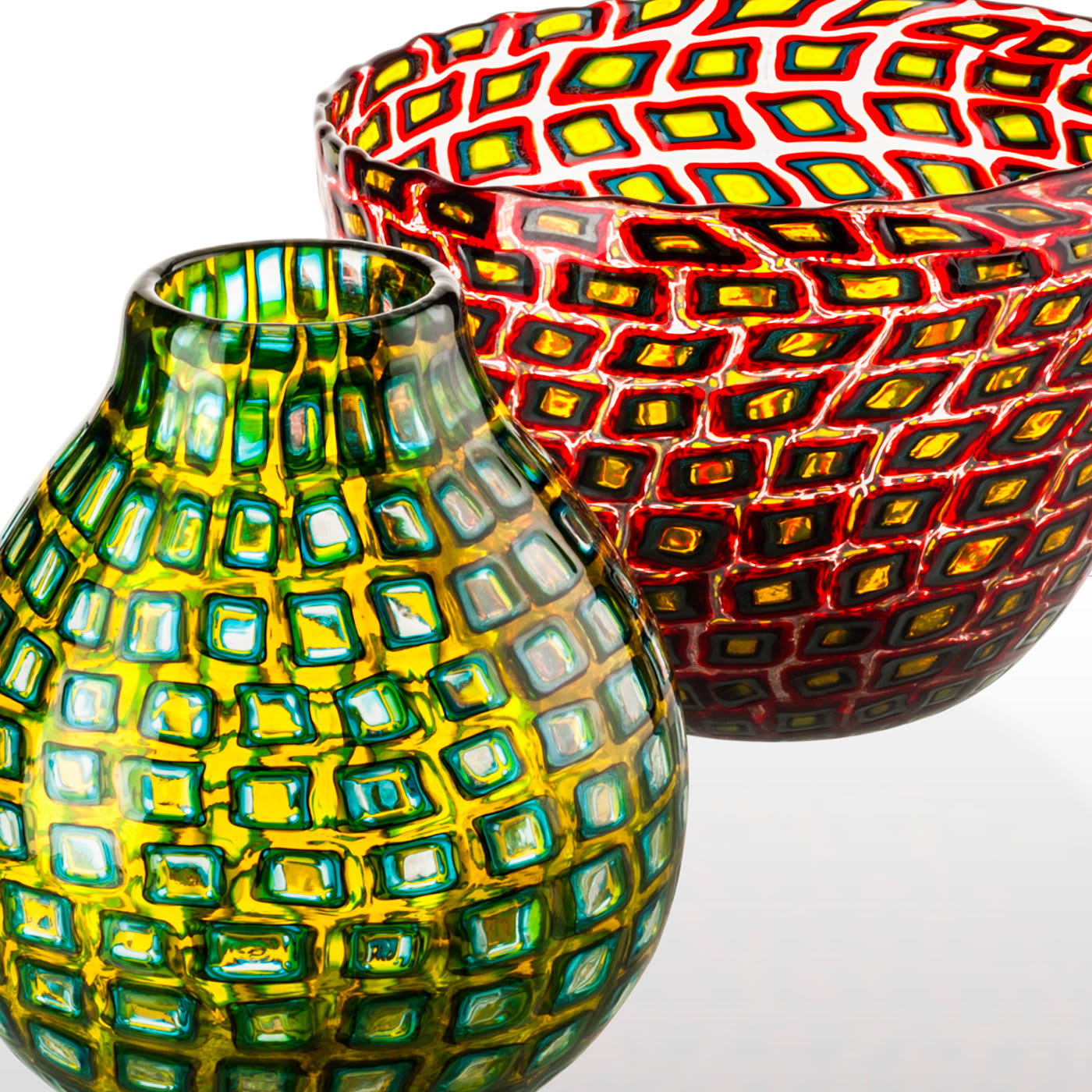 Murrine Romane Vase by Carlo Scarpa in Multicolor - Venini