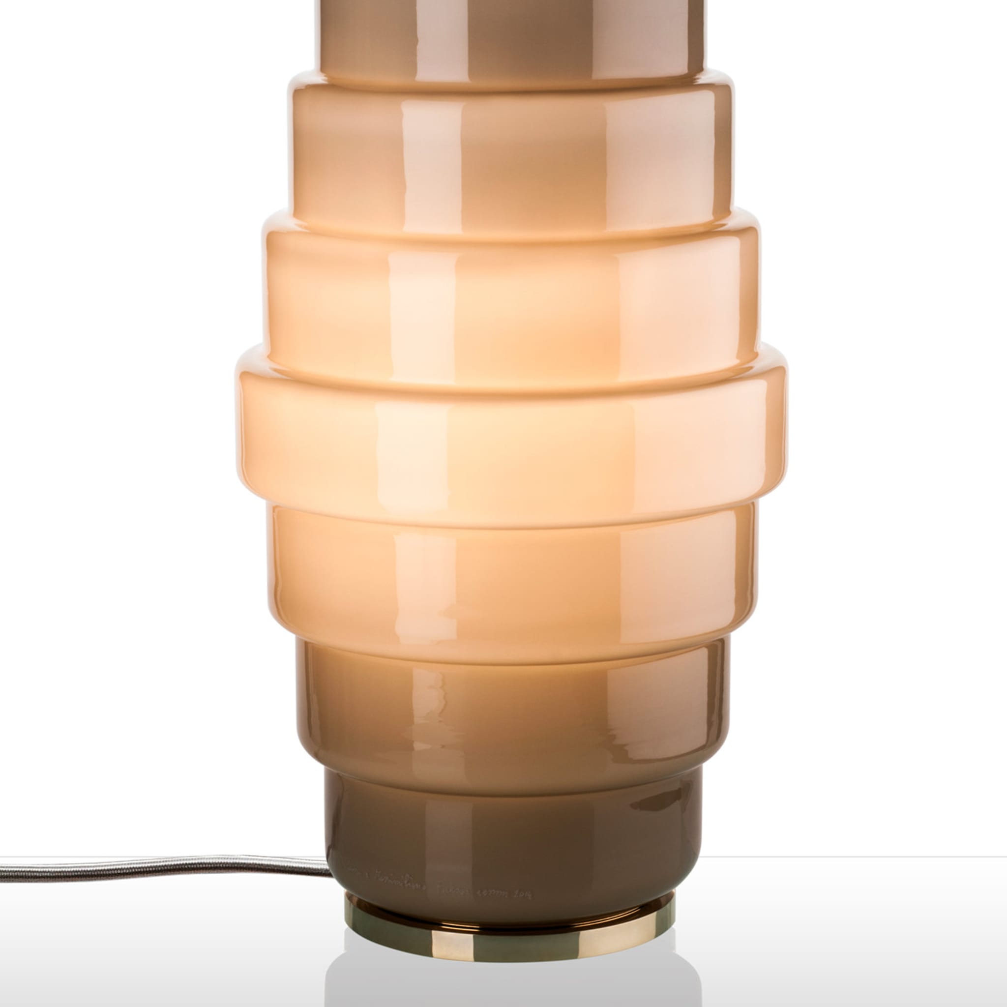 Zoe Taupe Table Lamp by Doriana and Massimiliano Fuksas - Alternative view 1