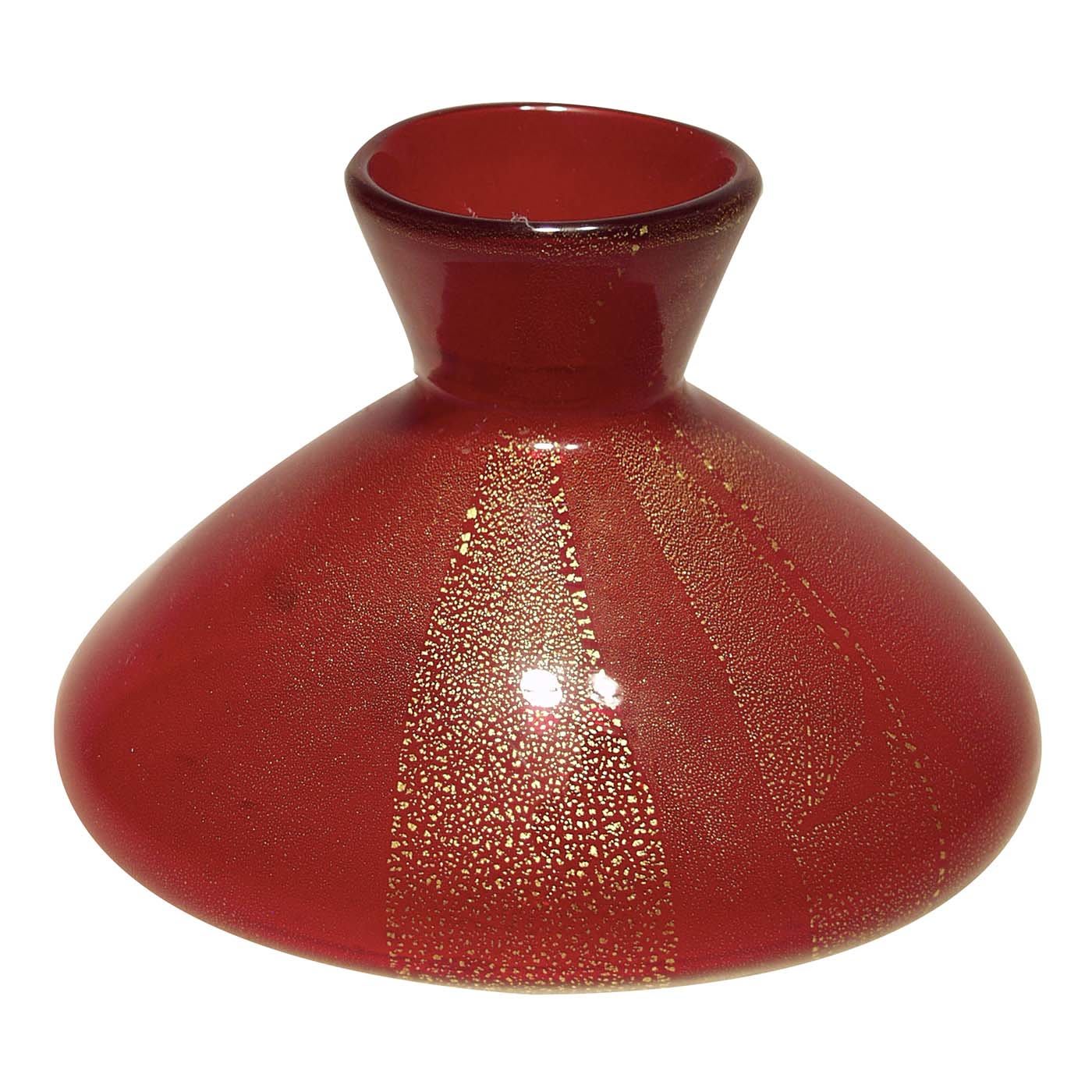 Modigliani Red and Gold Vase - Murano Glam