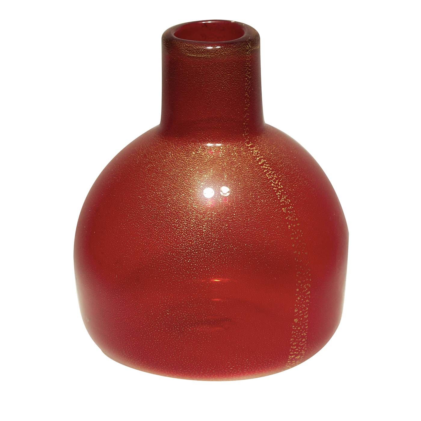 Modigliani Red and Gold Vase - Murano Glam