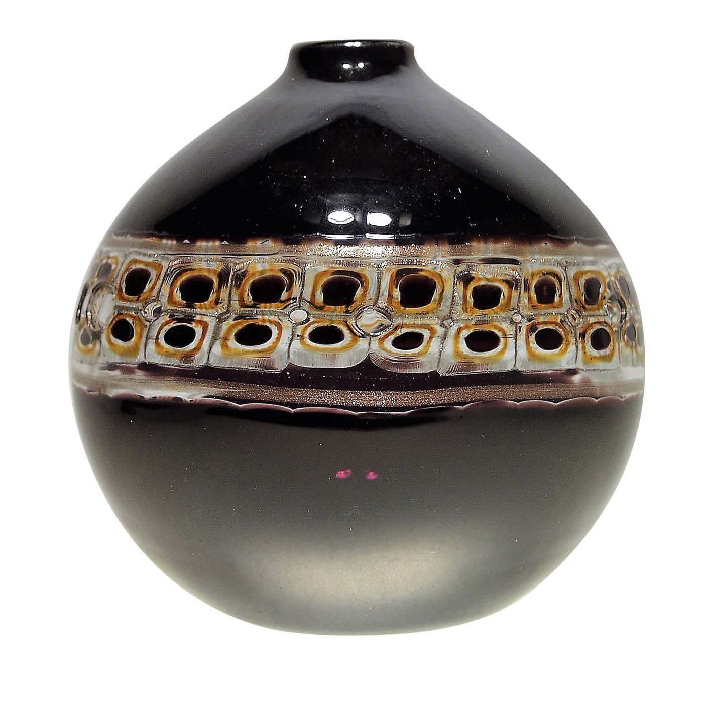 Cà d'Oro Black Vase - Murano Glam