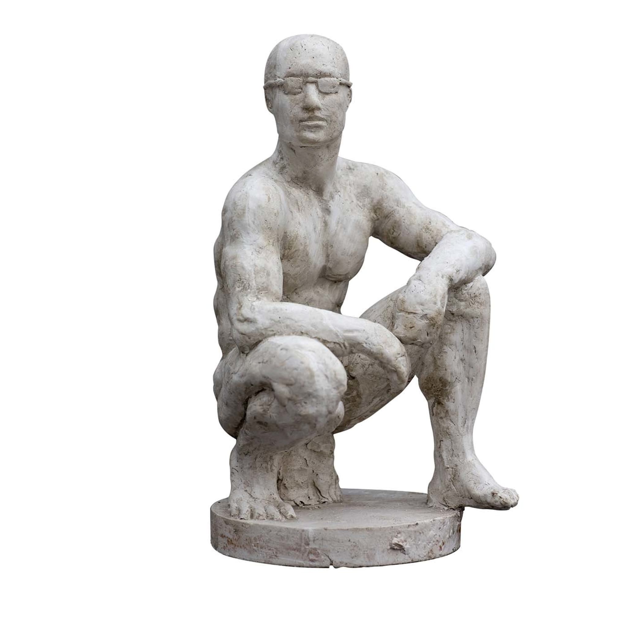 Die Skulptur des verwundeten Boxers - Hauptansicht