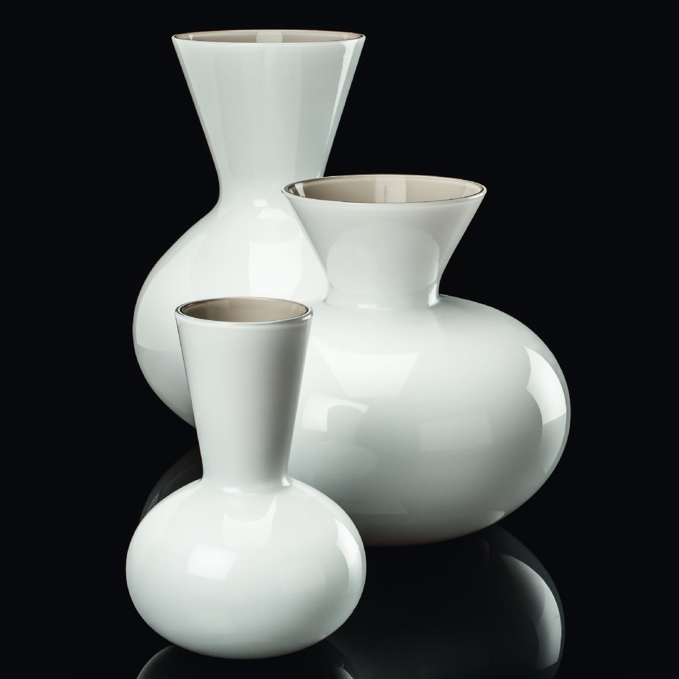 Idria White Vase by Paolo Venini - Venini