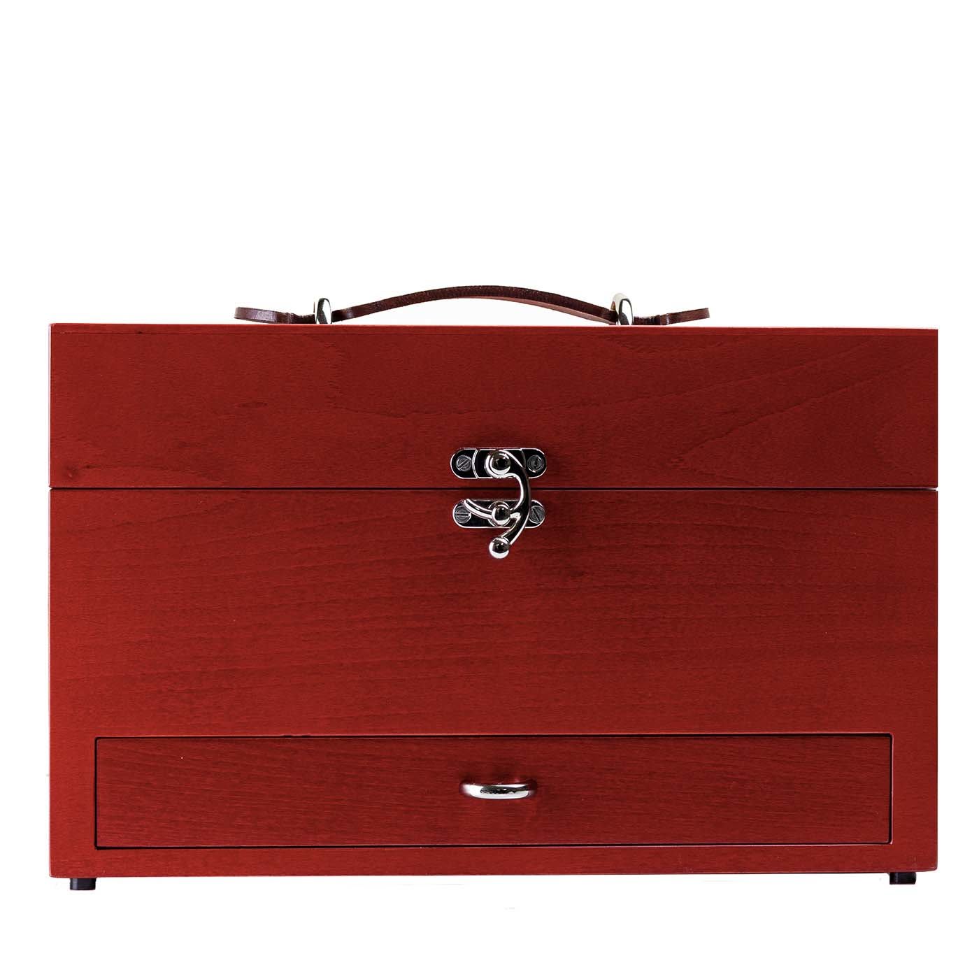 Red Beechwood Accessory Box Top - Turms
