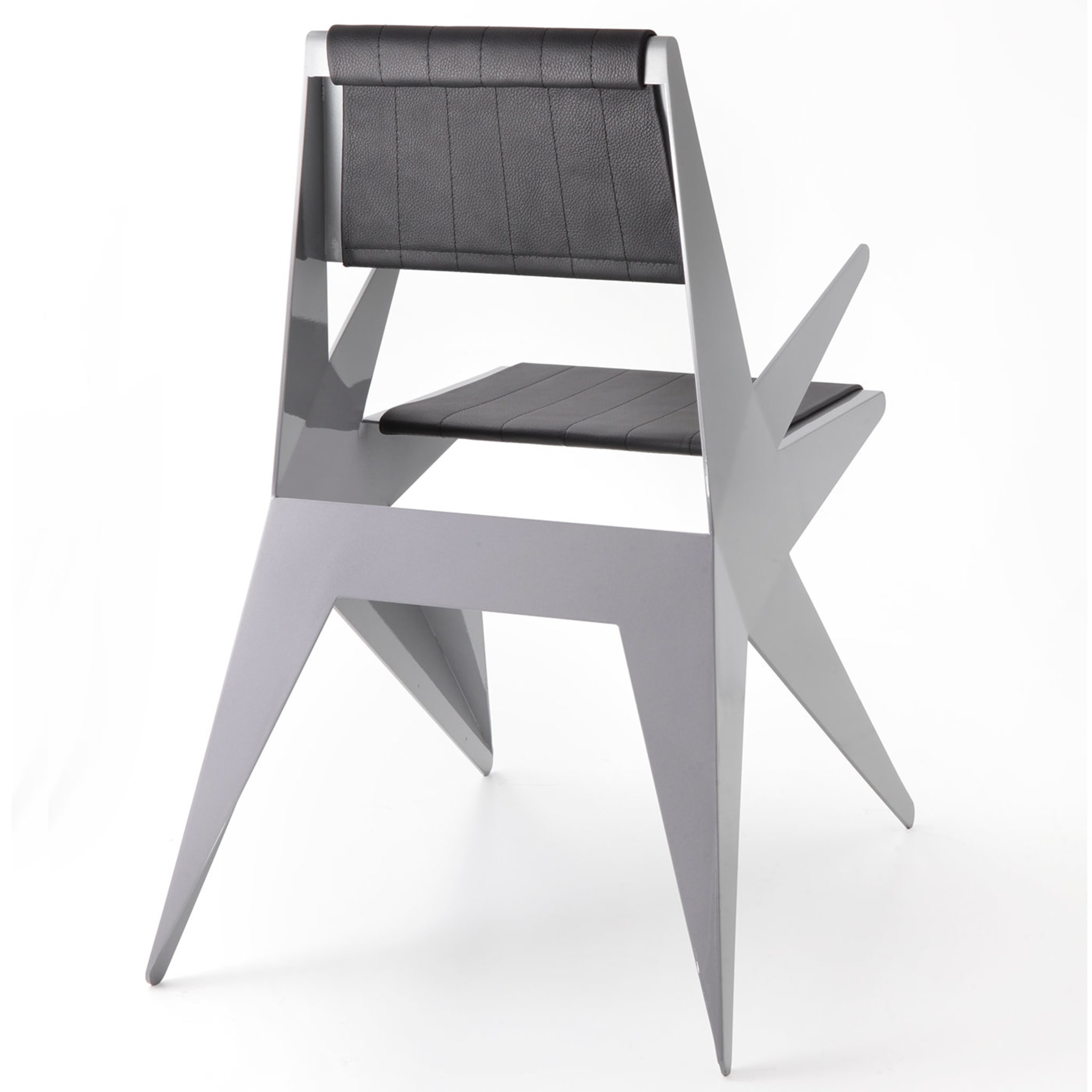 Star Black Chair with Armrests by Antonio Pio Saracino - Alternative view 1