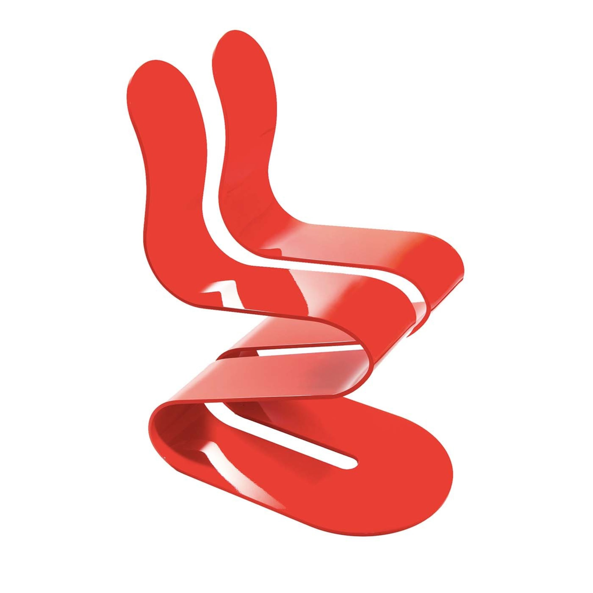 Fluid Ribbon Red Chair by Michael D'Amato - Main view