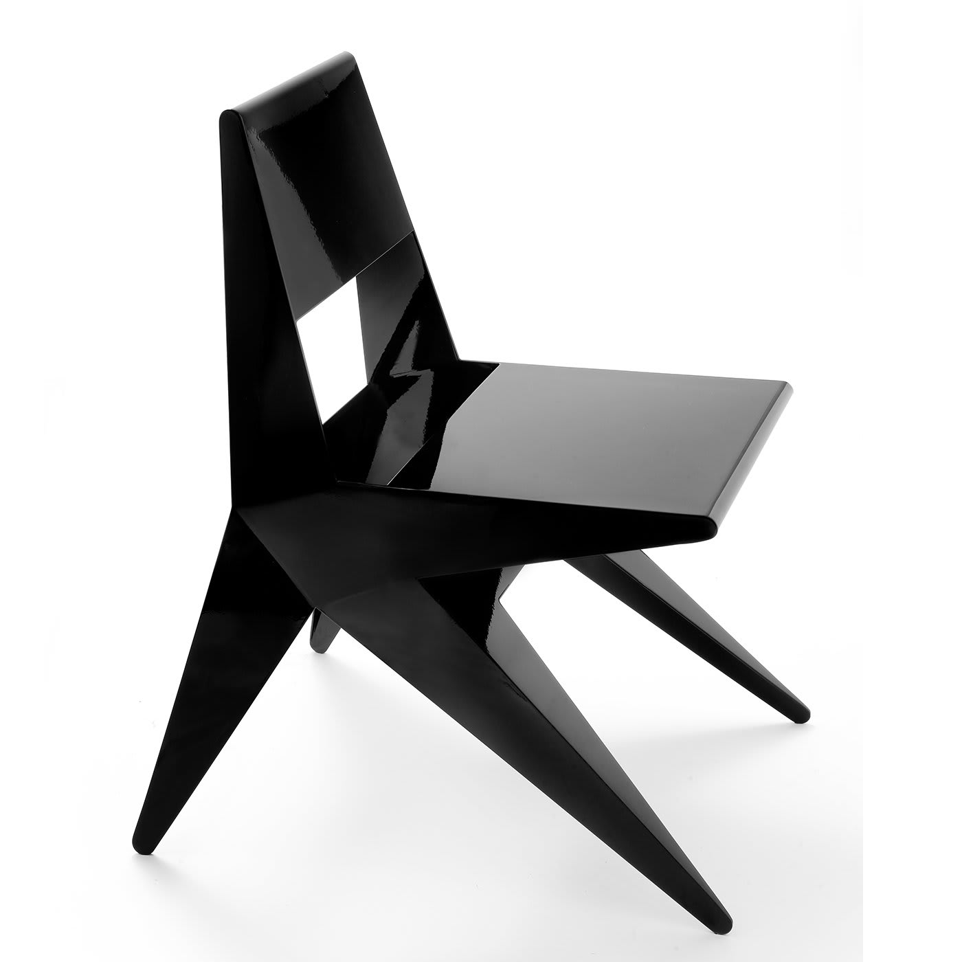 Star Black Chair by Antonio Pio Saracino - Lamberti Design