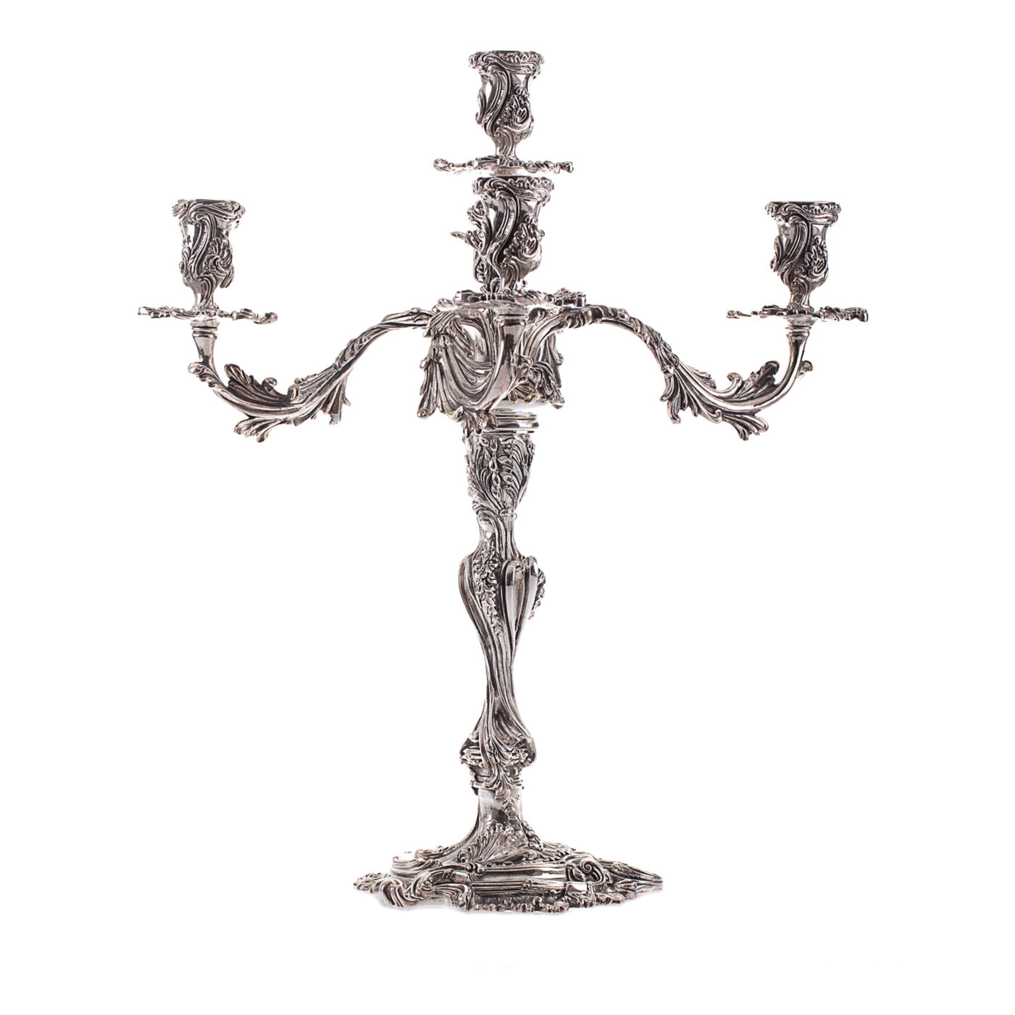 Fiamme Five-Arm Sterling Silver Candelabra - Main view