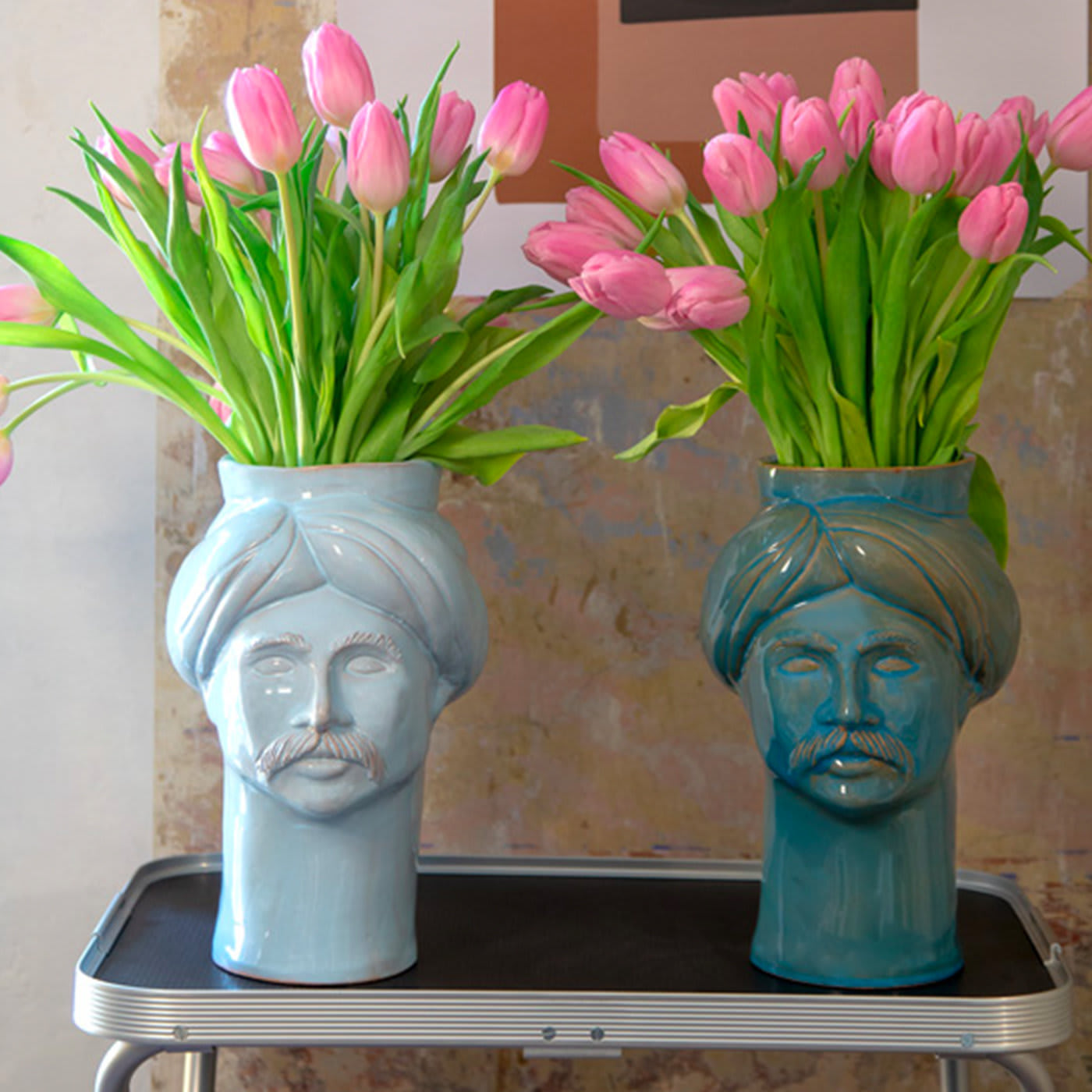 Solimano Light Blue Vase - Crita Ceramiche