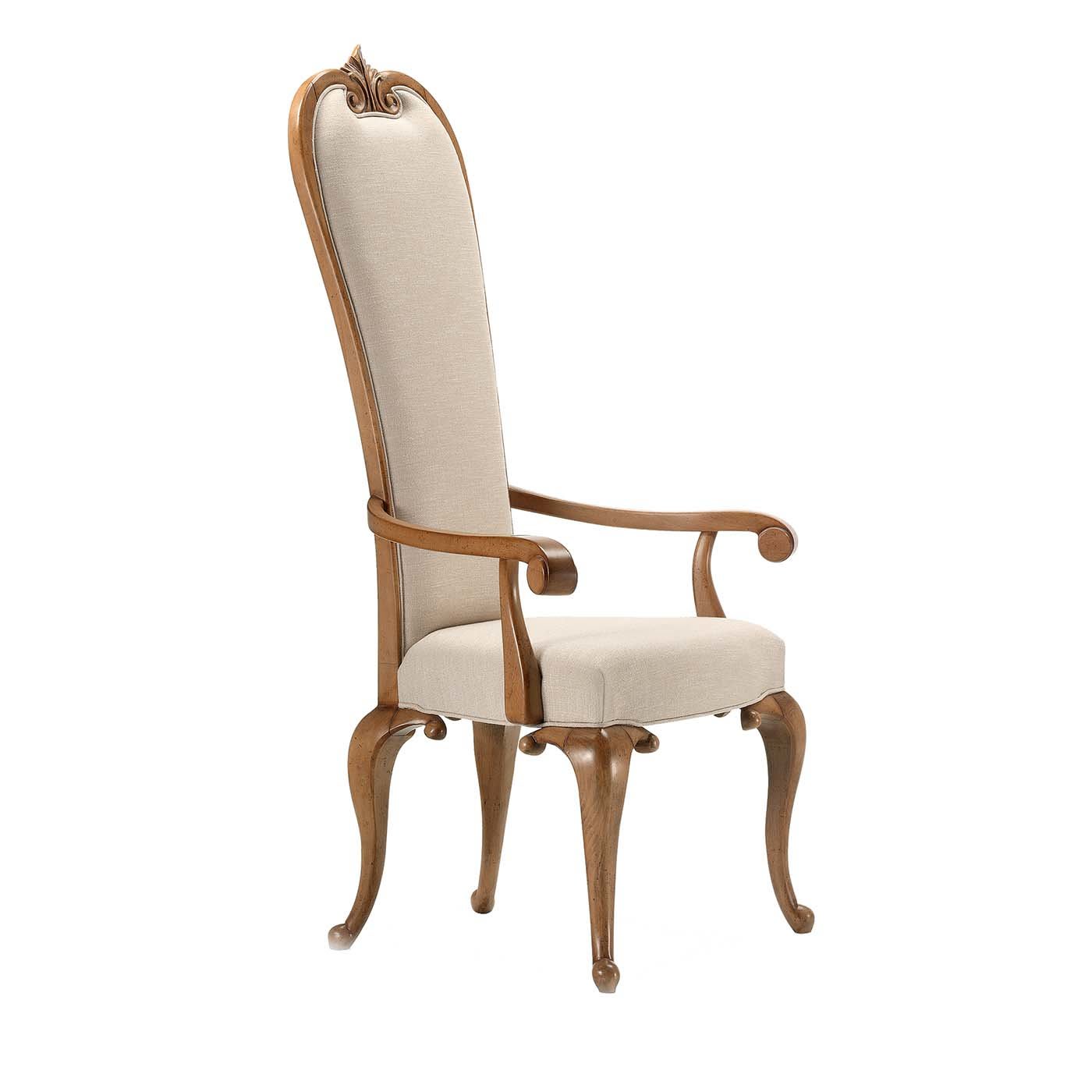Cabriole Chair with Armrests - Modenese Gastone