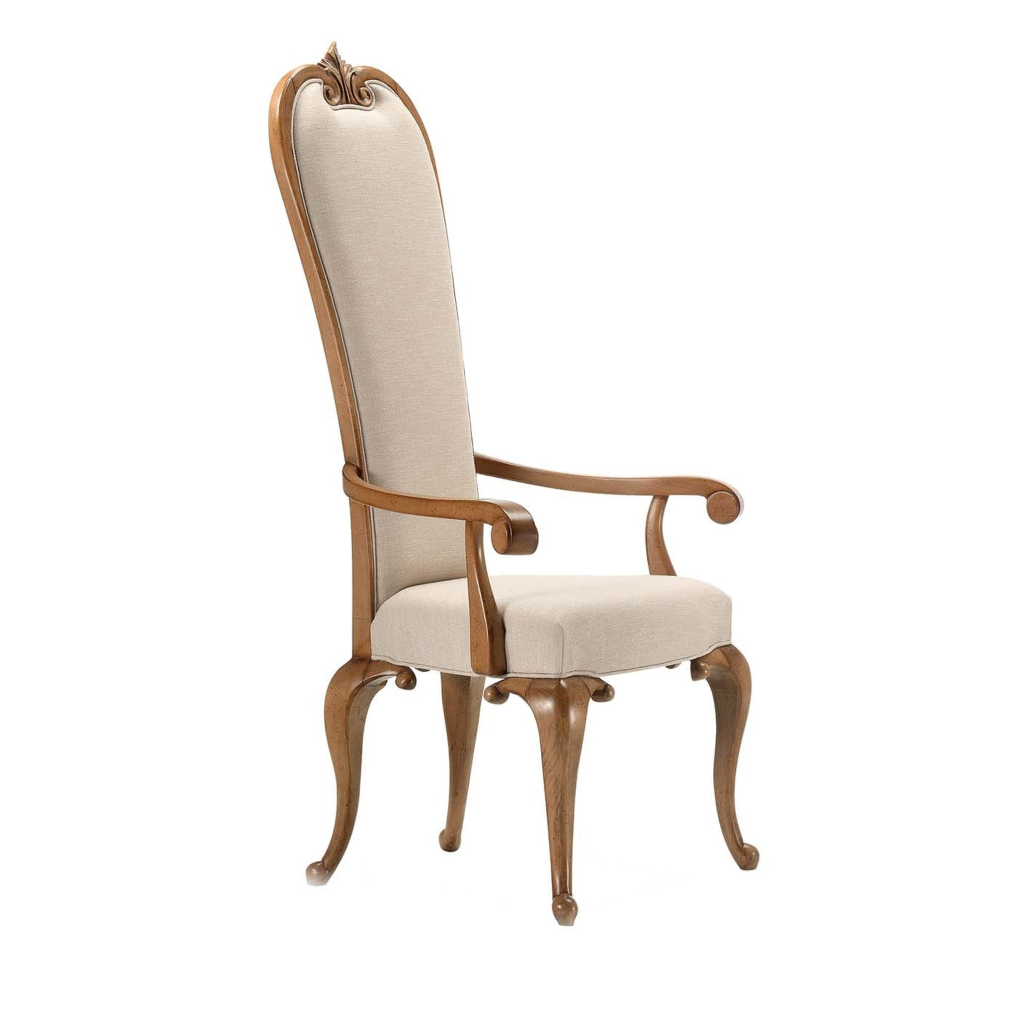 Cabriole Chair with Armrests - Main view