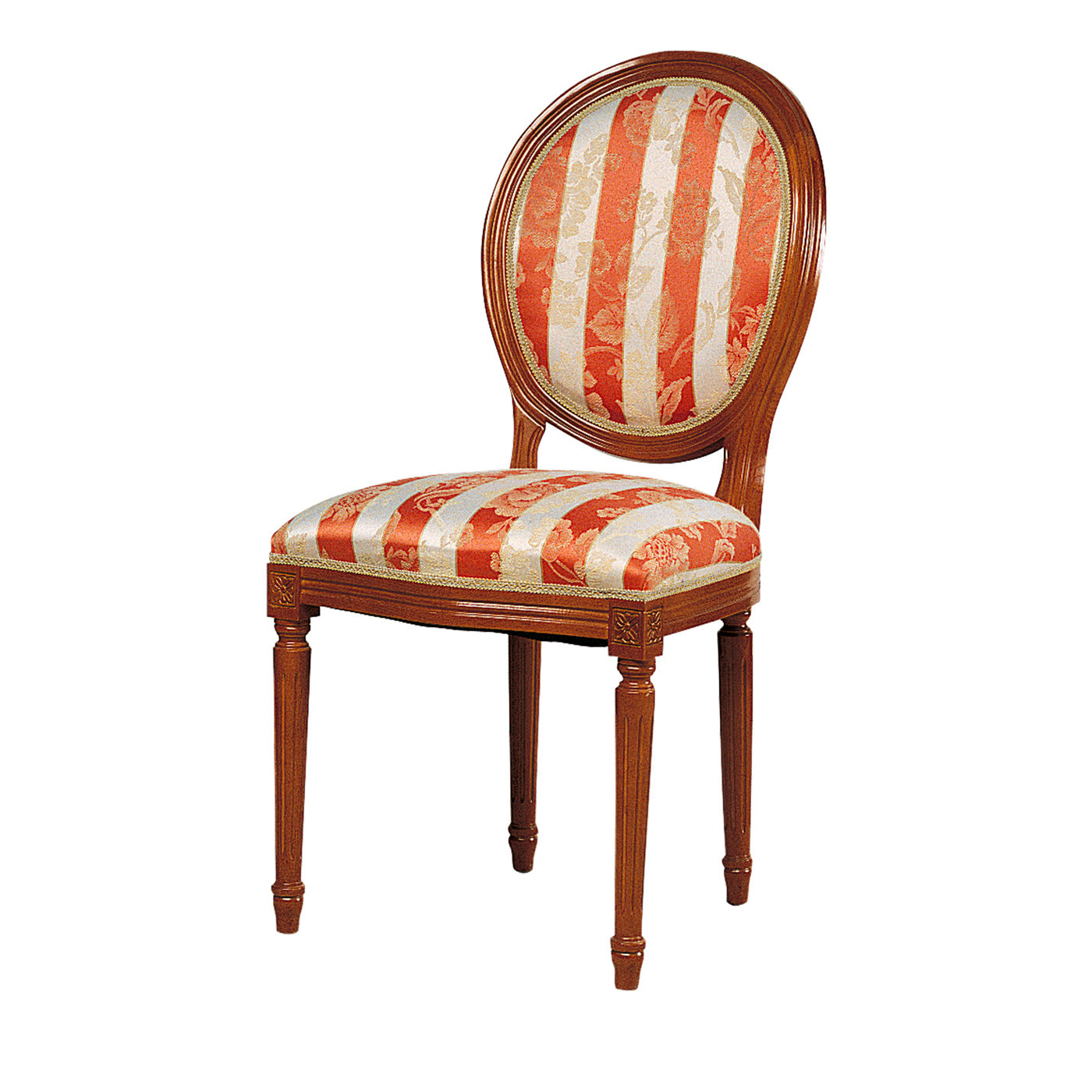 Capotavola Red Striped Chair - Modenese Gastone