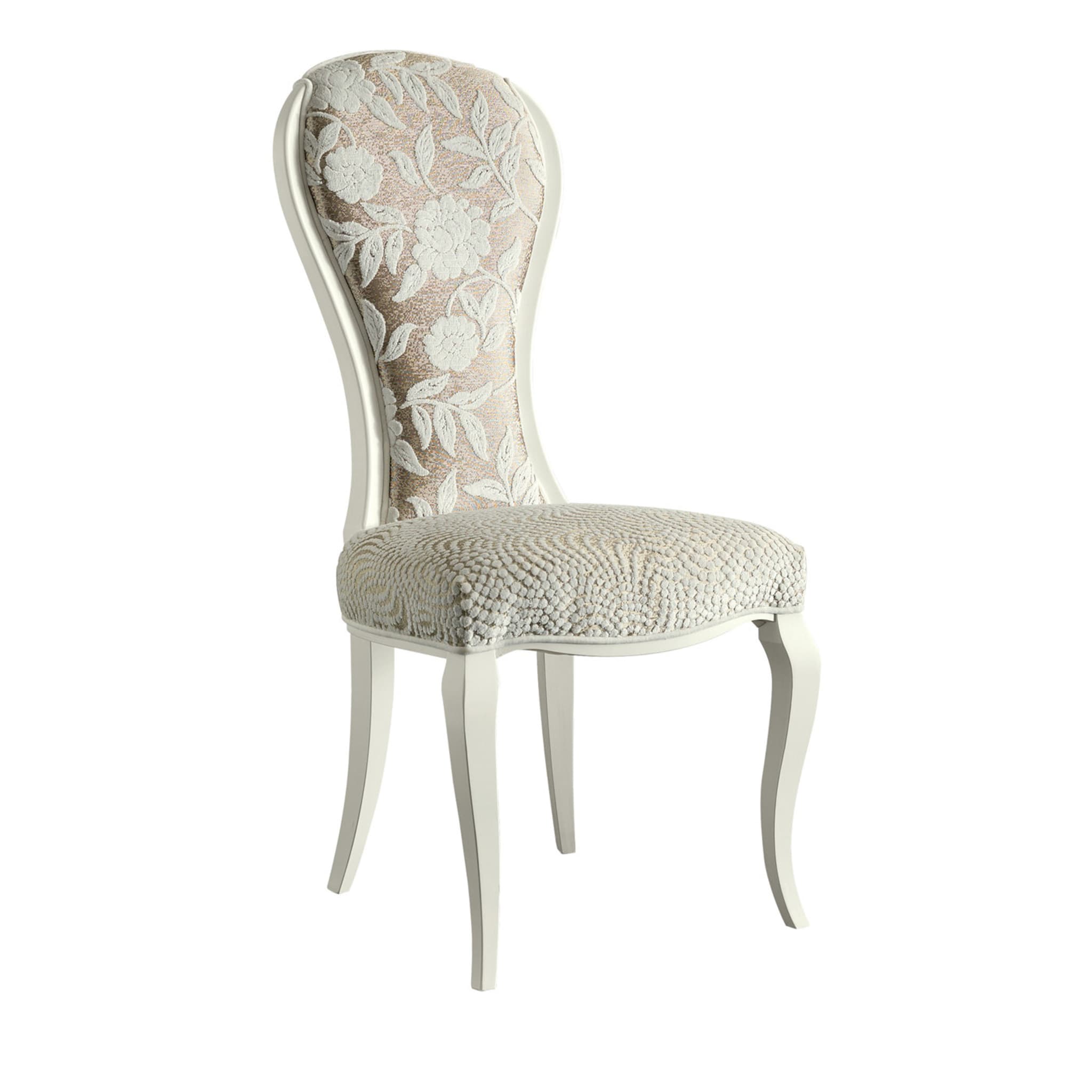 Contemporary White Dining Chair - Main view