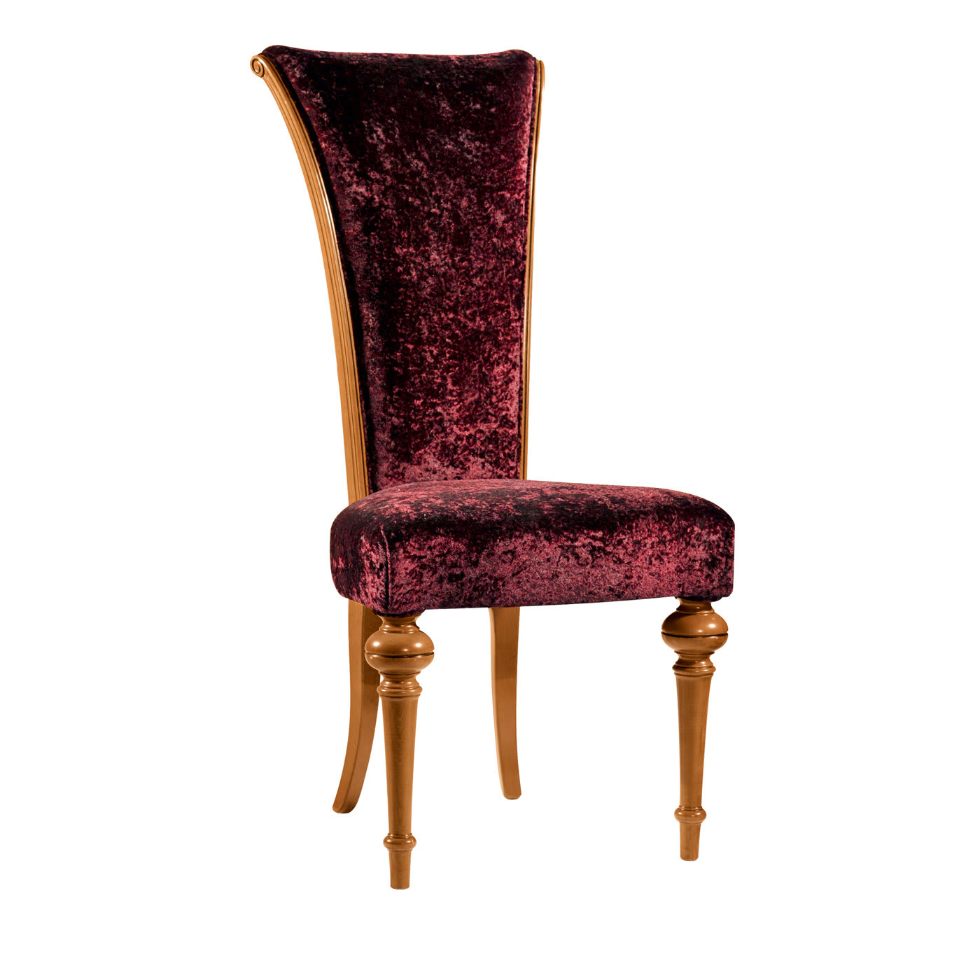 Capotavola Red Velvet Chair - Modenese Gastone