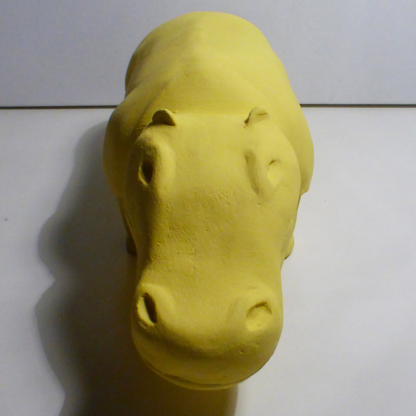 Yellow Hippo Sculpture - Daniele Nannini