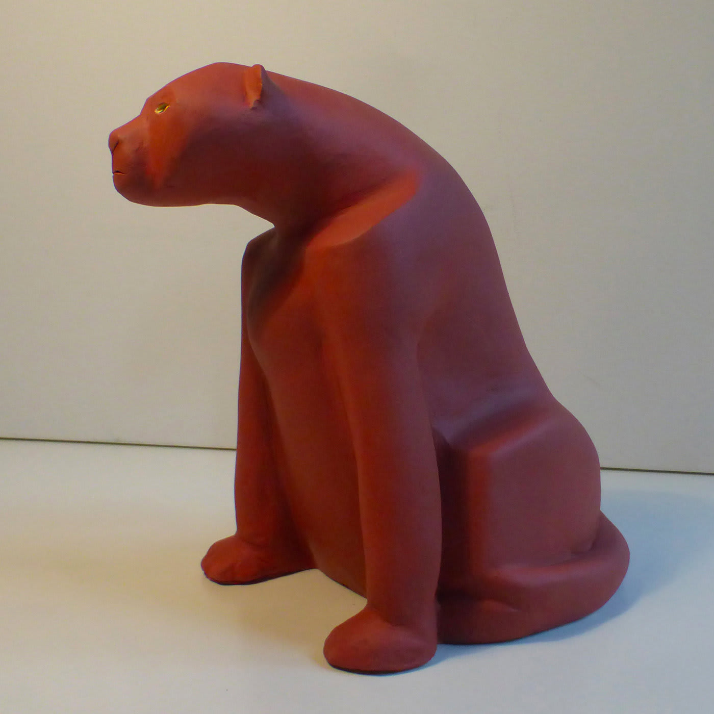 Red Panther Sculpture - Daniele Nannini