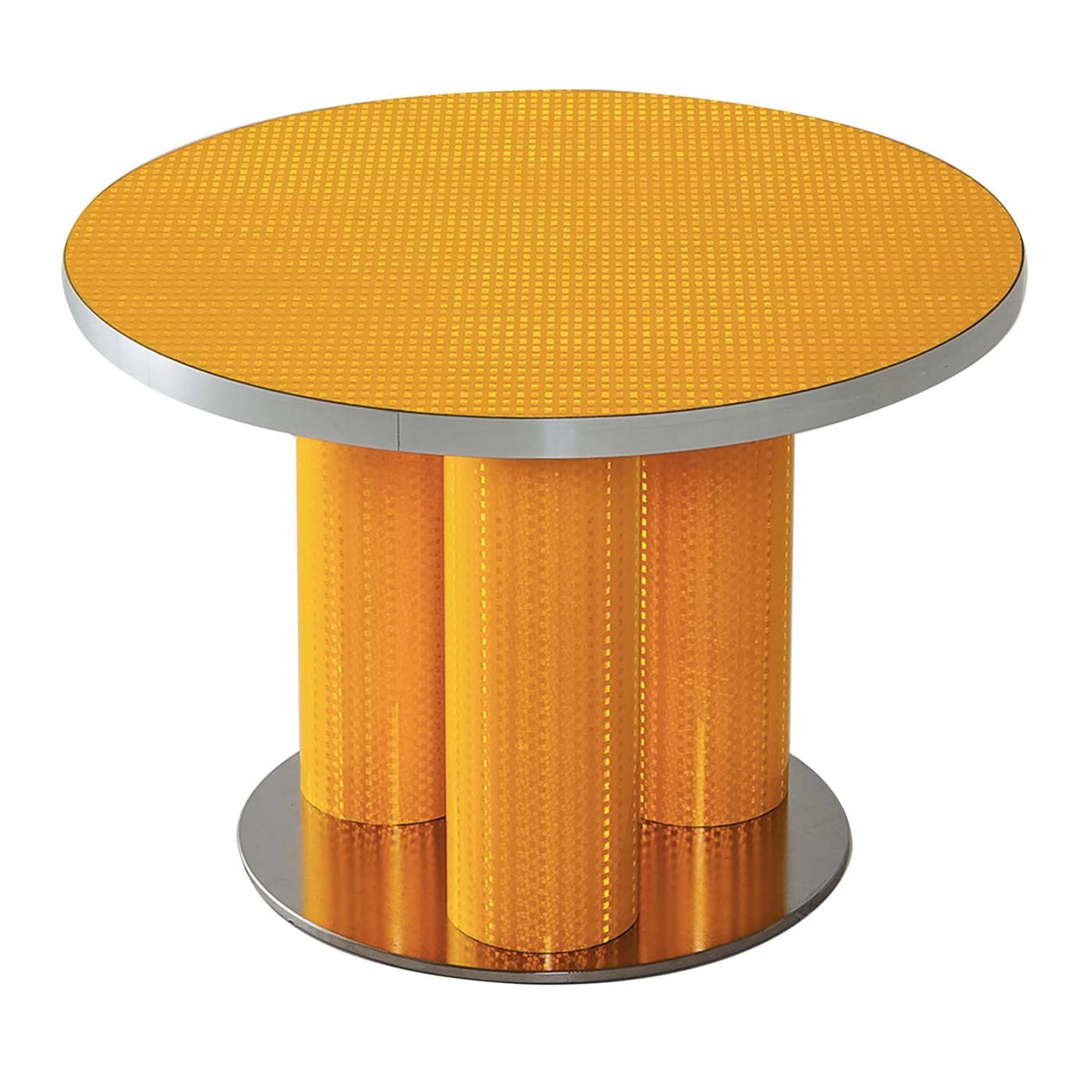 Reflective Collection - Orange round coffee table - Main view