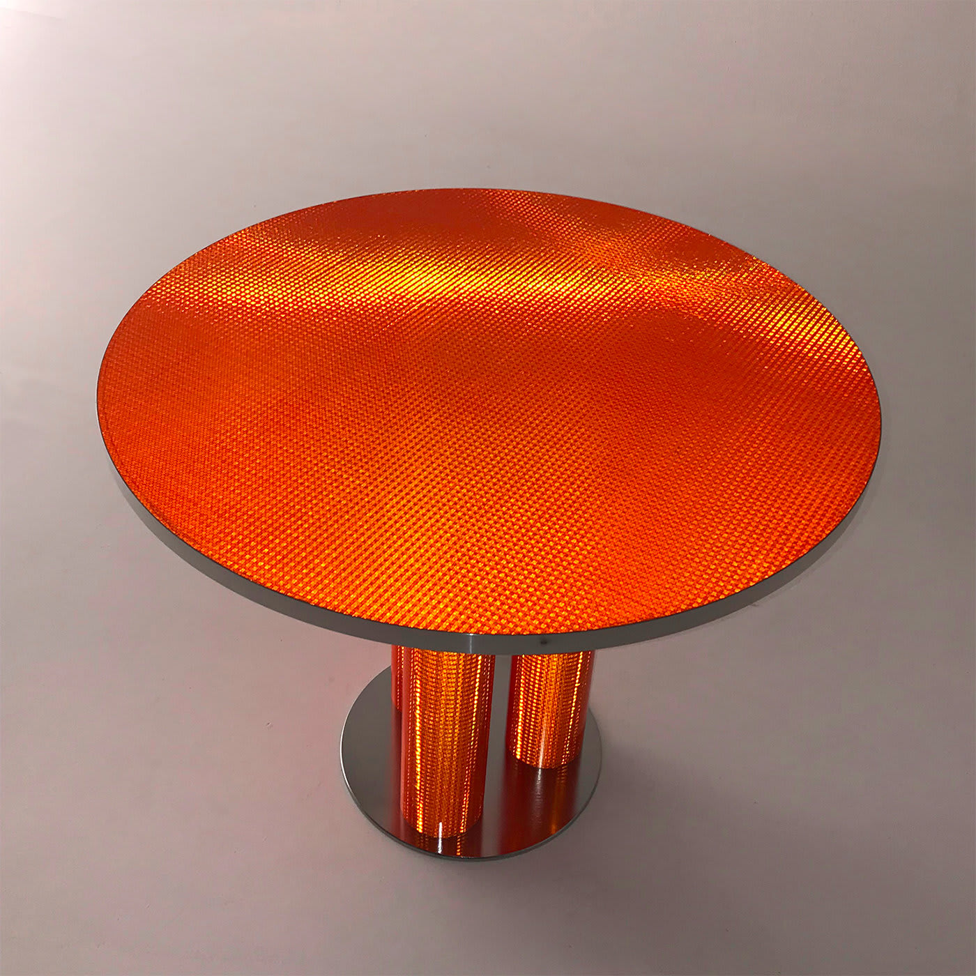 Reflective Collection - Red round coffee table - Sebastiano Bottos