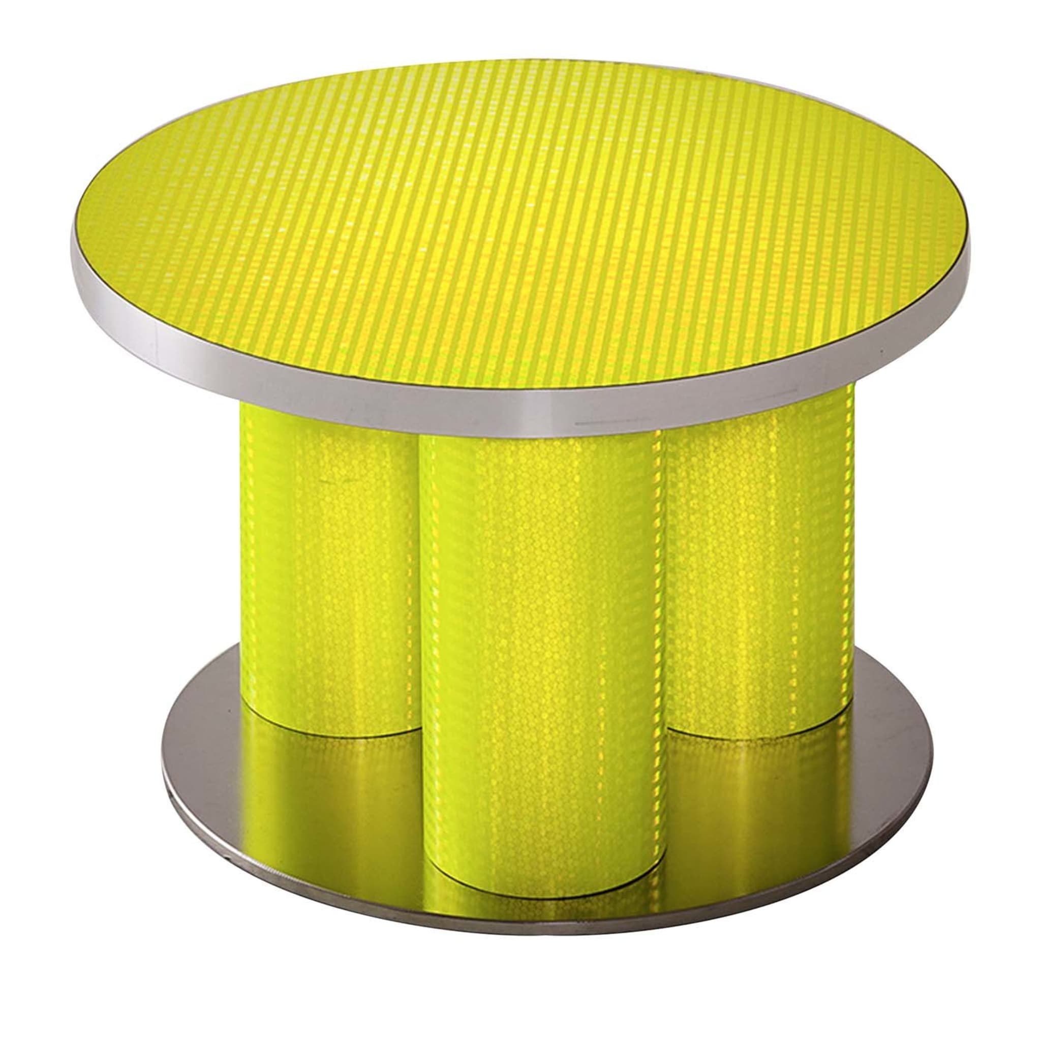 Reflective Collection - Yellow round coffee table - Main view