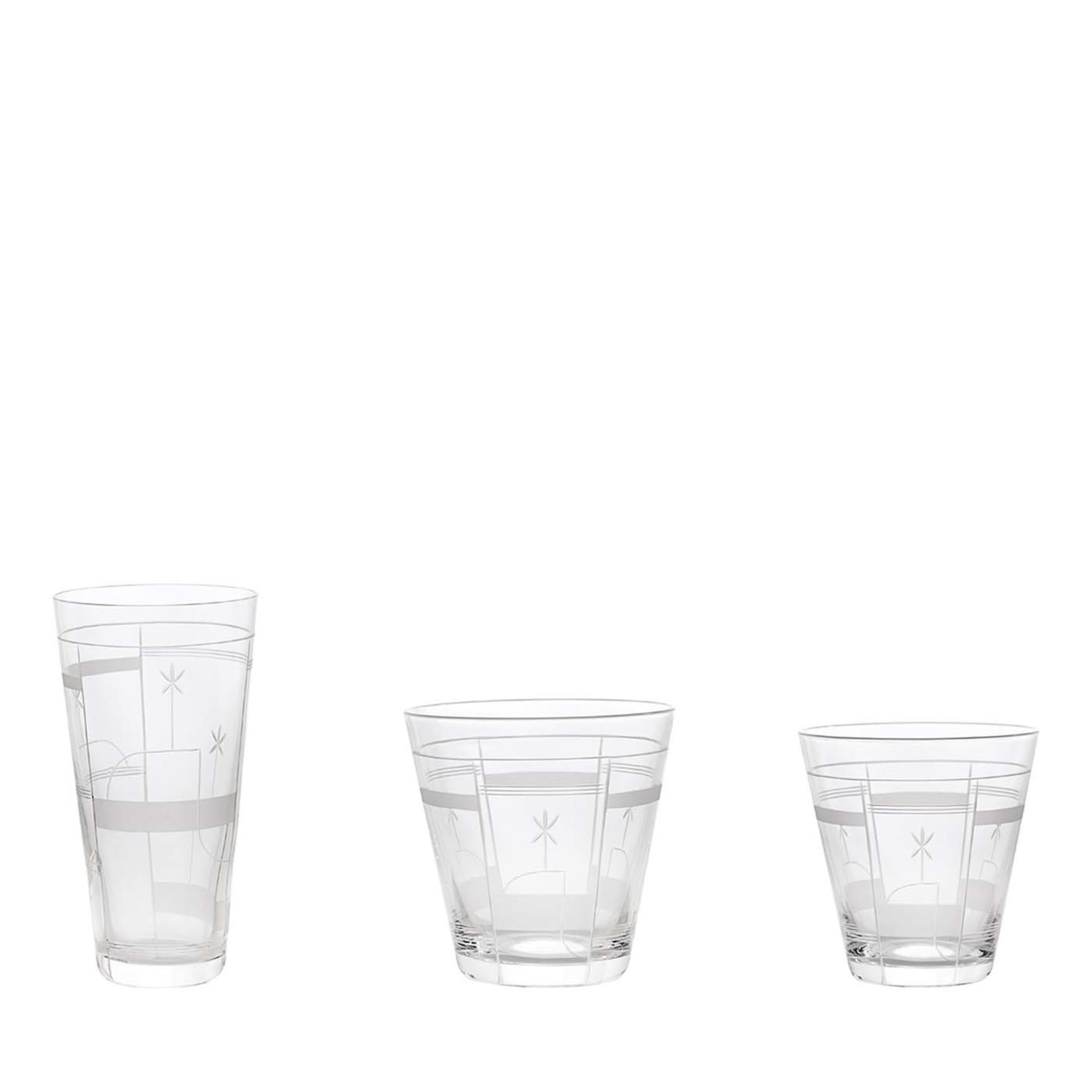 Set of 3 Fiori Crystal Glasses - Main view