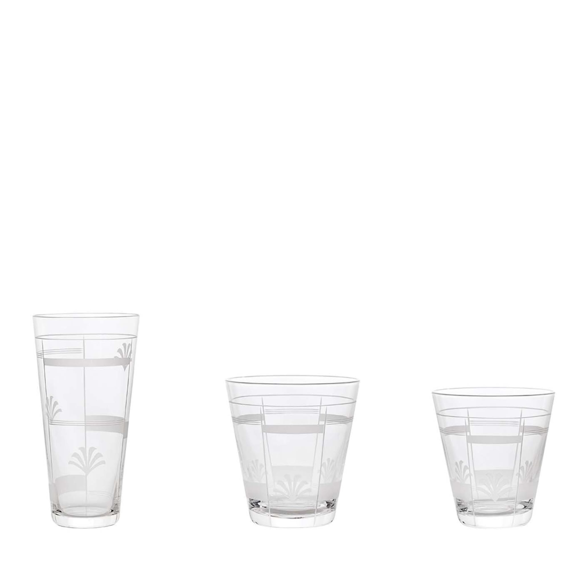 Set of 3 Ventagli Crystal Glasses - Main view