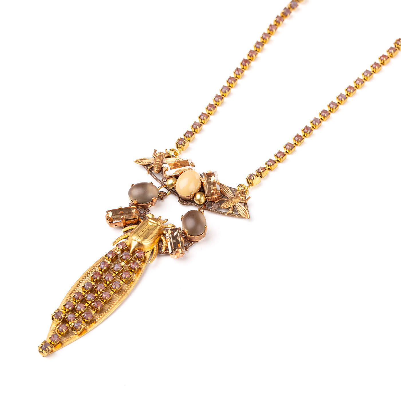 Long Fregene necklace with insect - Susi Di Re