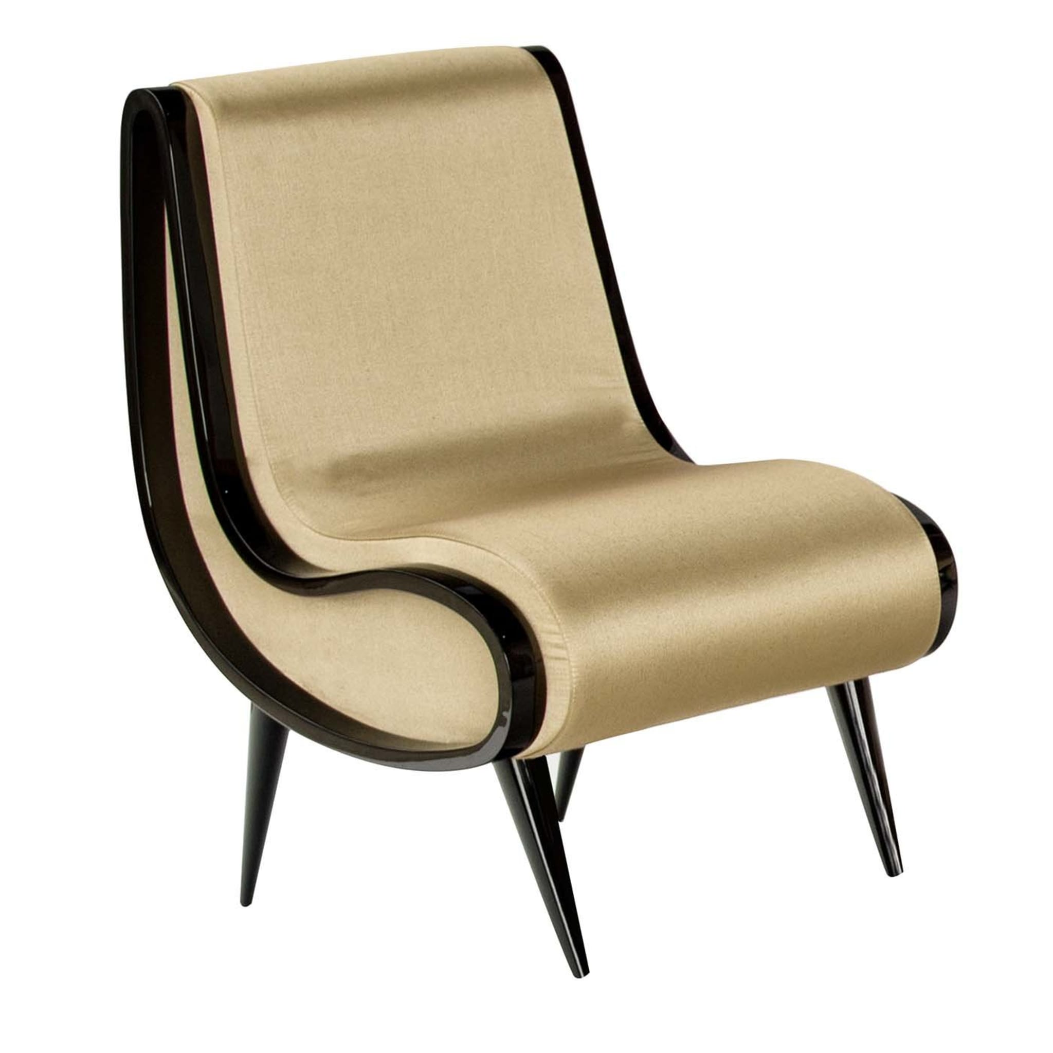 Eclipse Chair in gold fabric - Main view