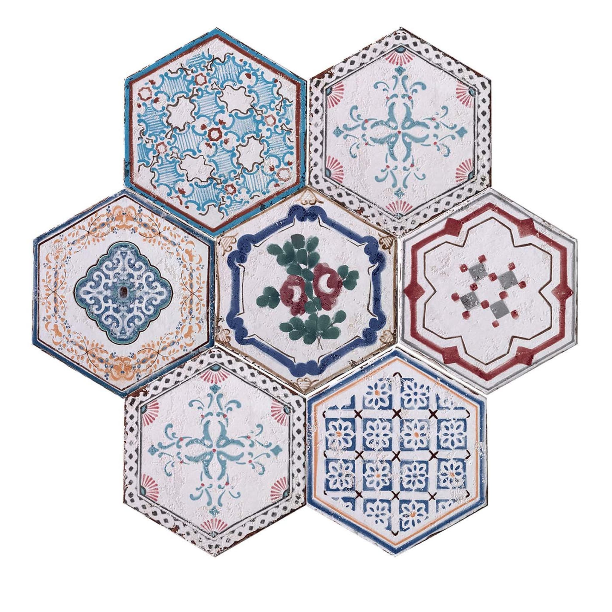 Esagona Maiolicato Set of 6 Tiles - Main view