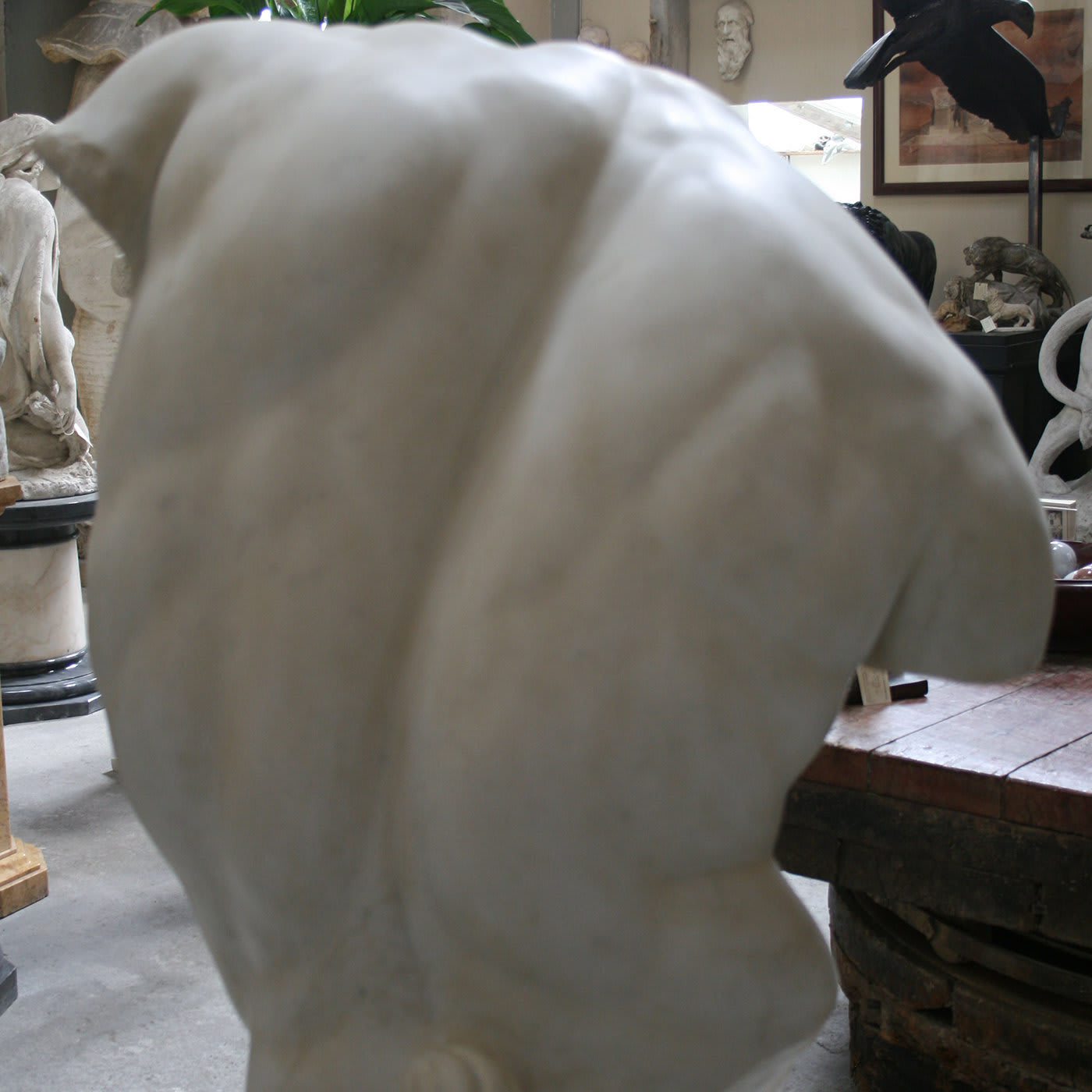Gaddi Torso Marble Sculpture - Galleria Romanelli