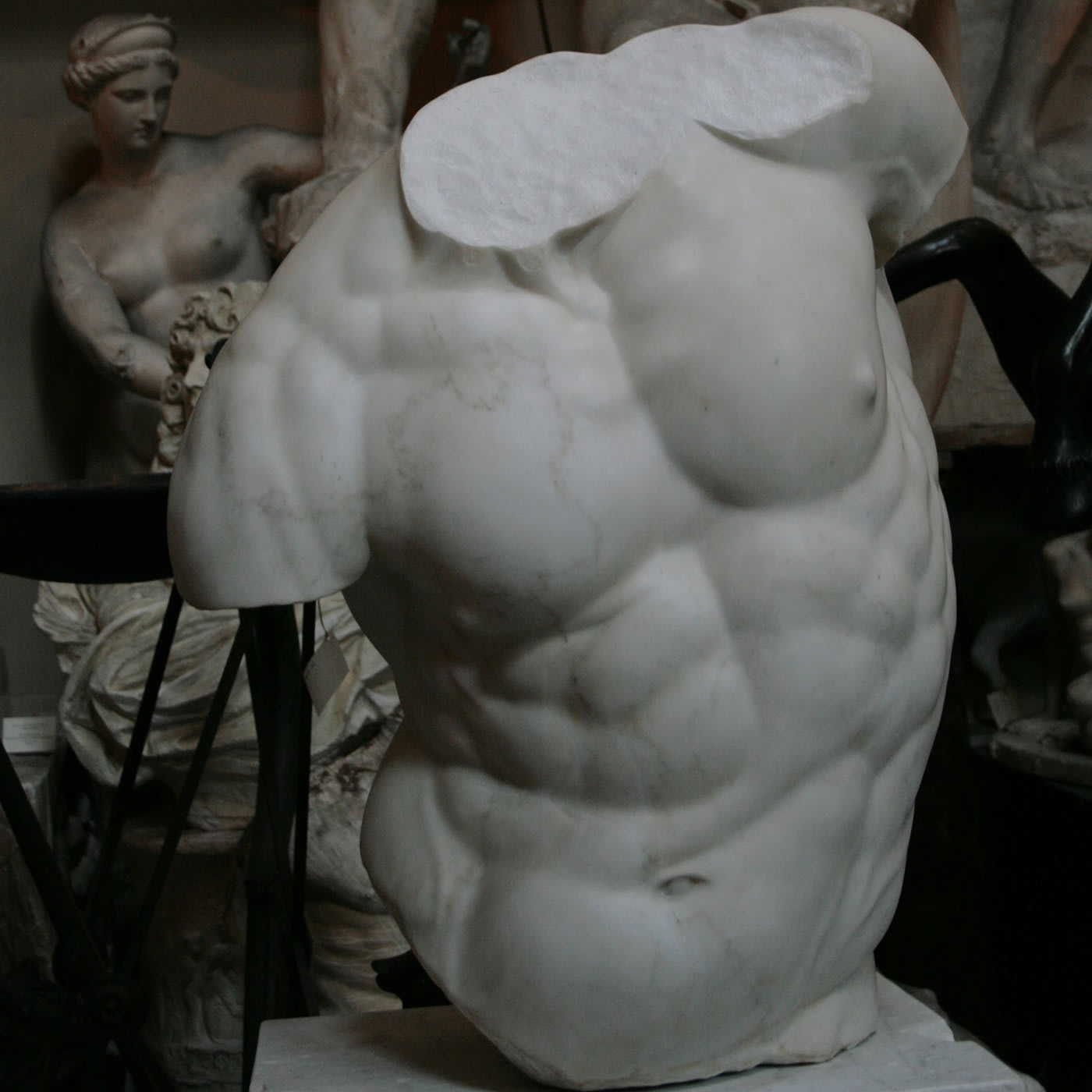 Gaddi Torso Marble Sculpture - Galleria Romanelli