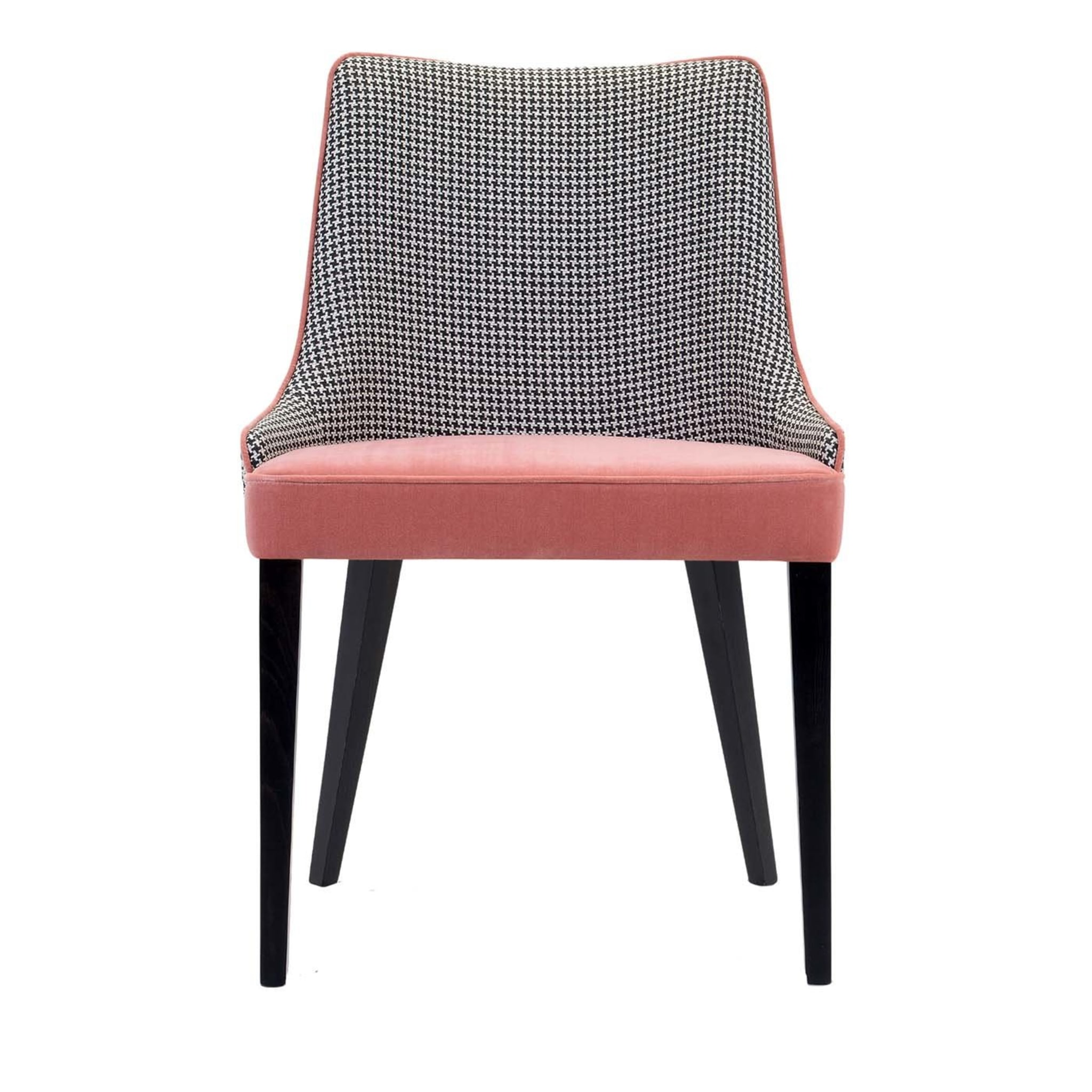 Pat Pink/Gray Chair - Main view