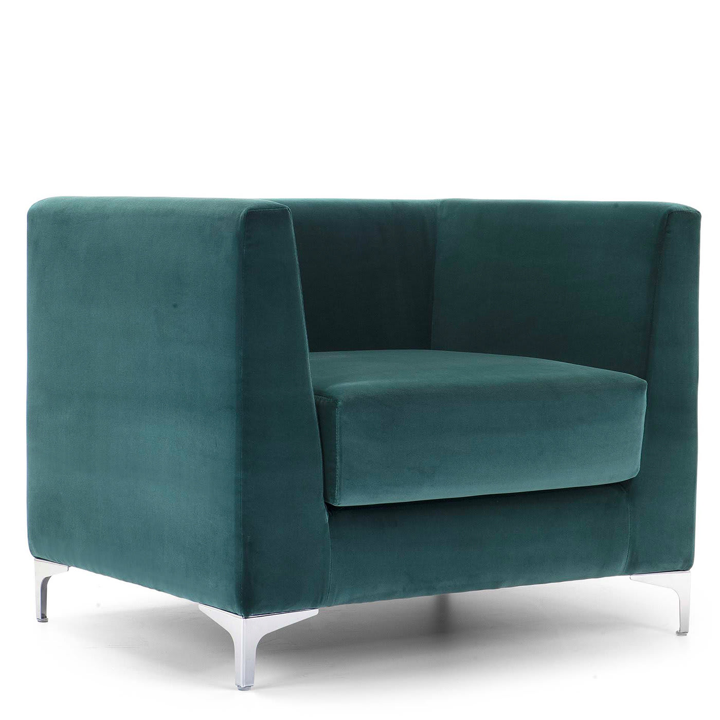 Lincoln Blue-Green Armchair - Domingo Salotti