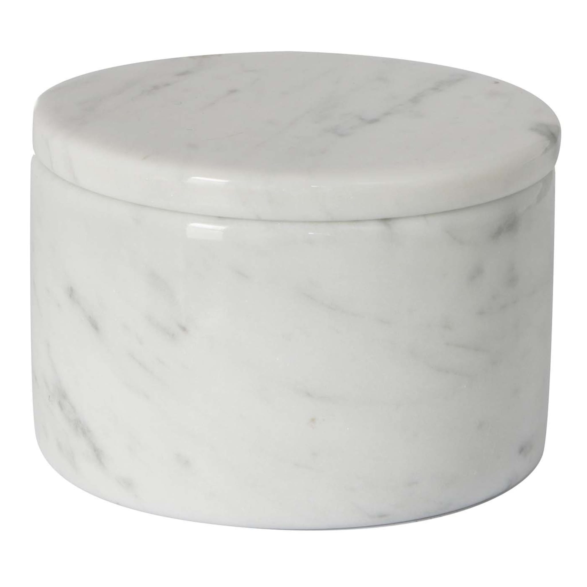 Scatola con coperchio in marmo bianco di Carrara - Vista principale