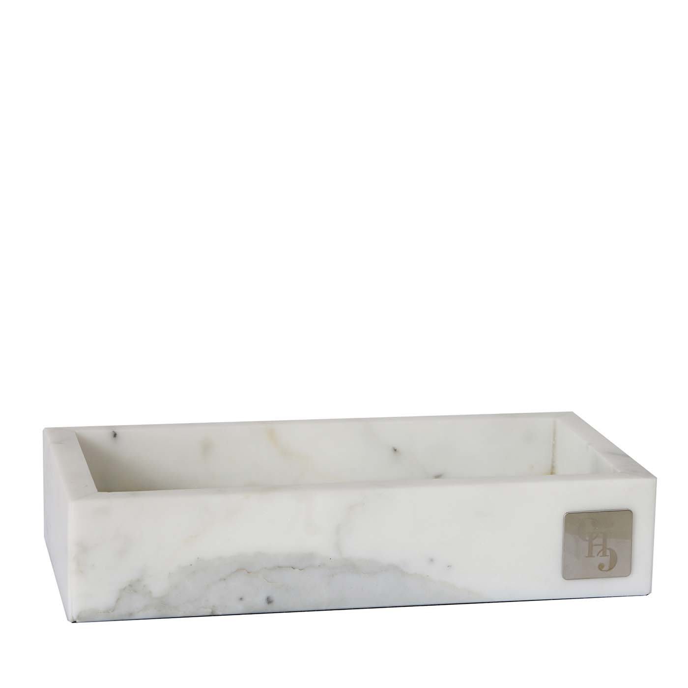 Living White Carrara Marble Tray - Carrara Home Design