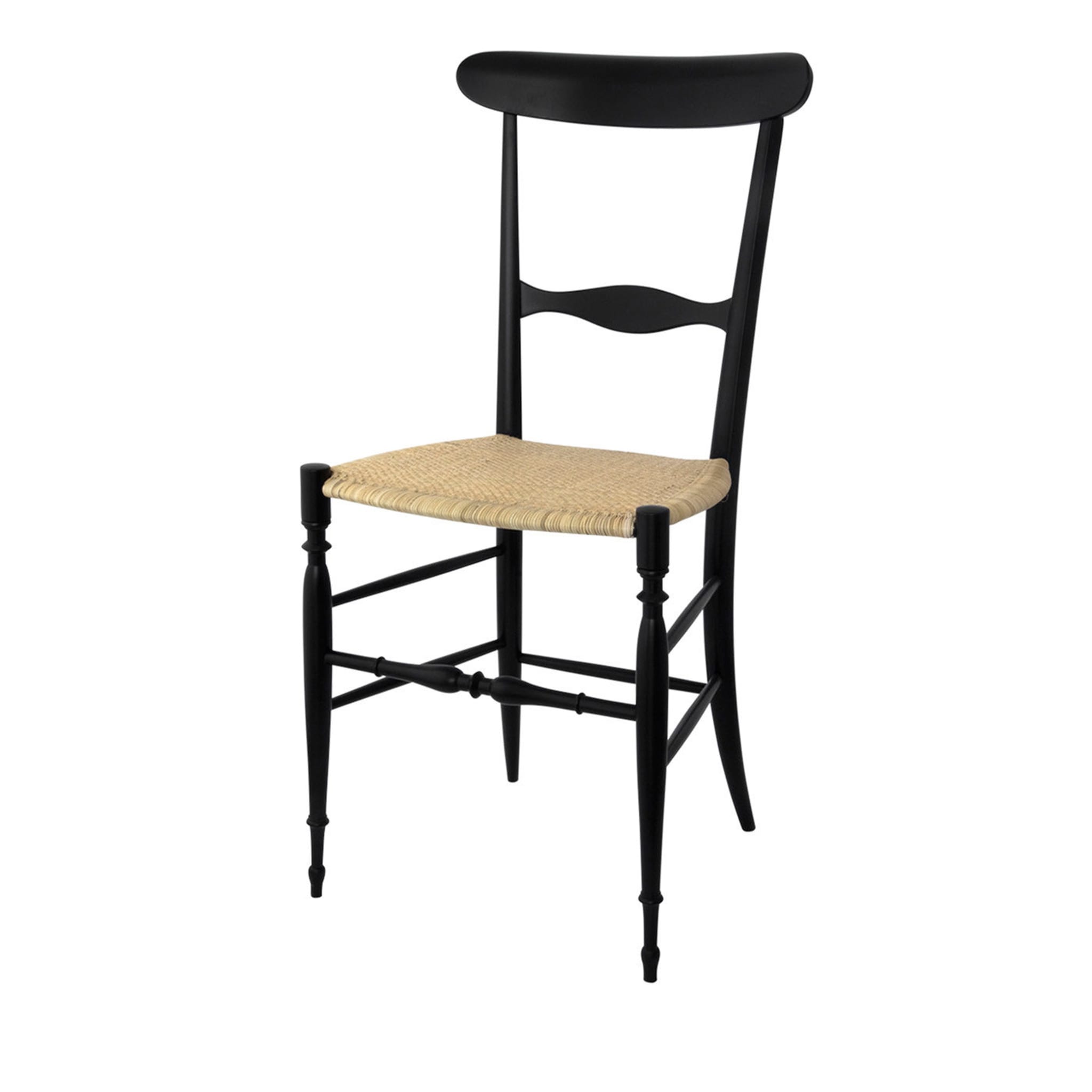 Chaise en bois de hêtre noir Campanino Classica - Vue principale