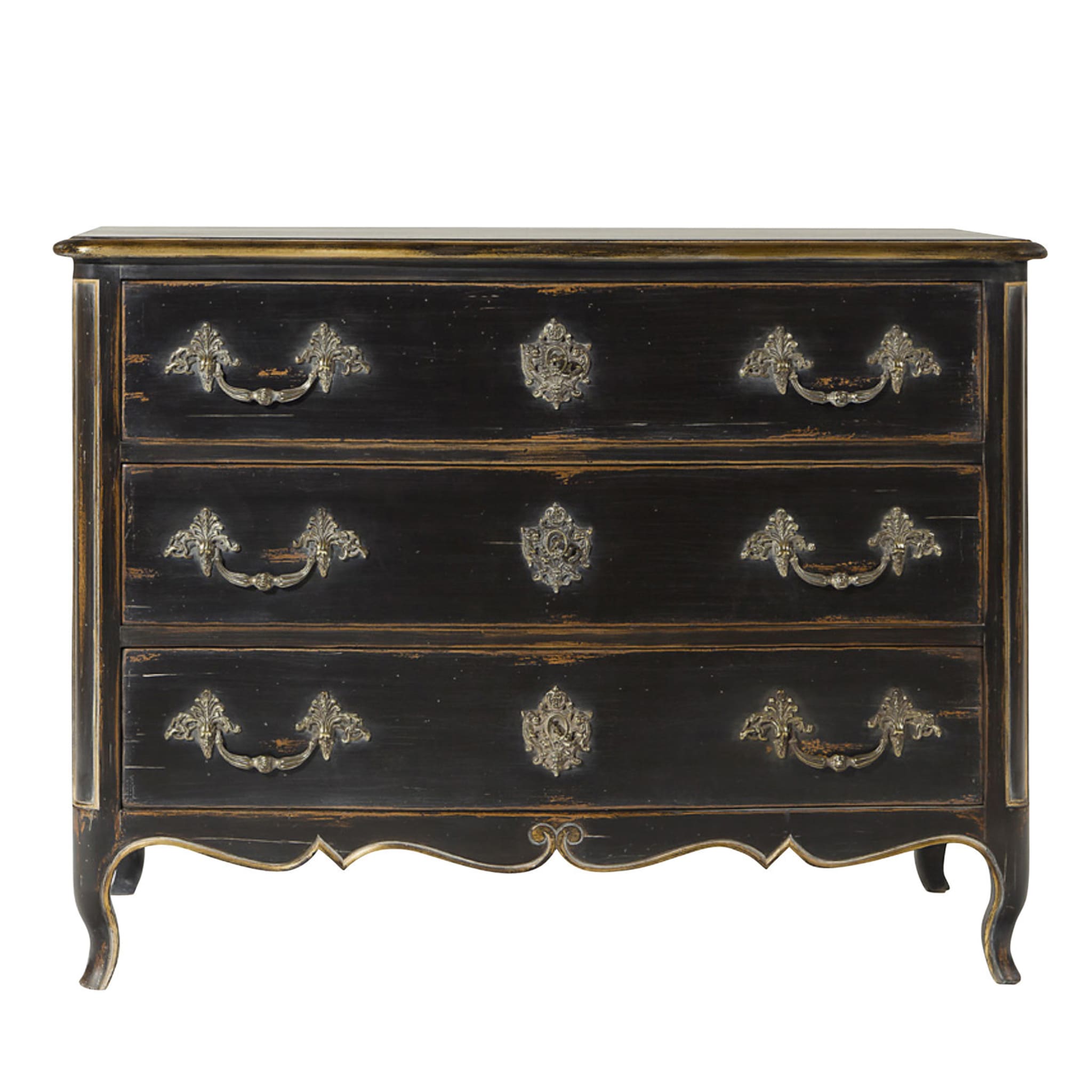 Black Chest of drawers Louis XV - Main view