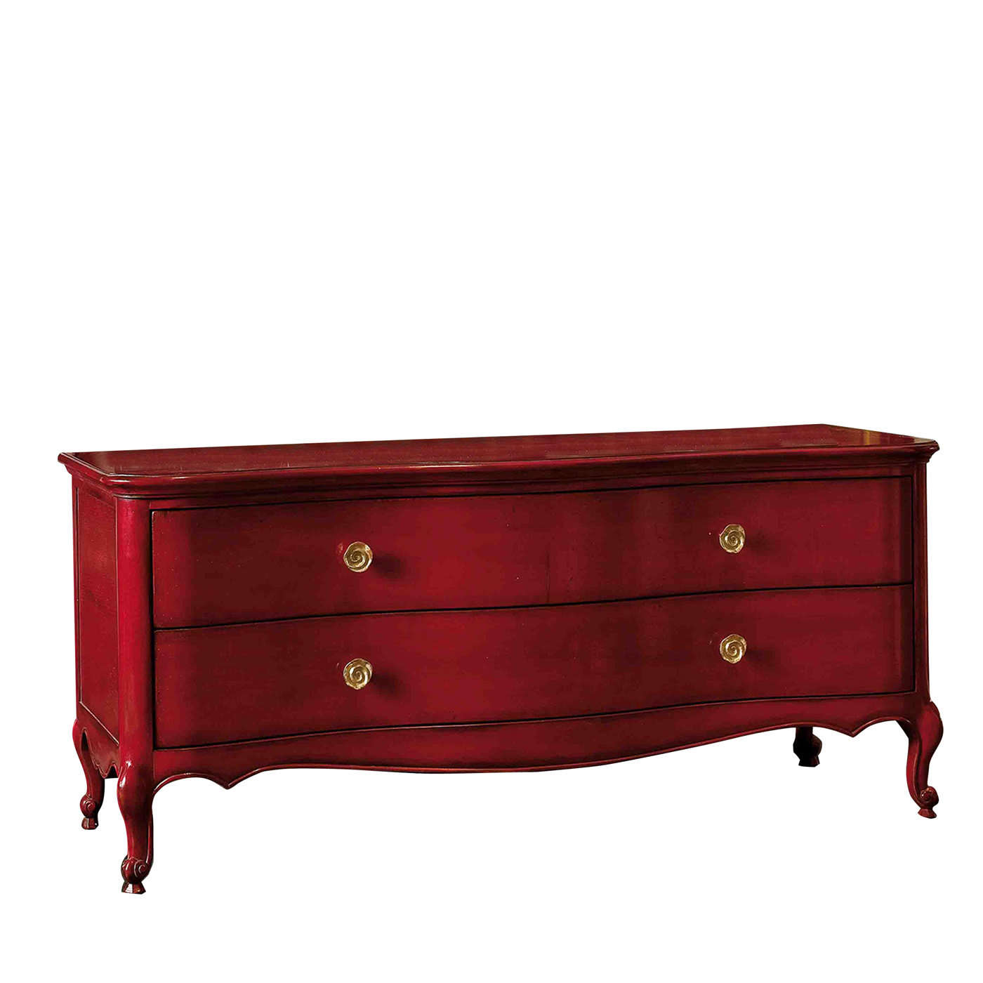 Red Chest of drawers Louis XV - Salda