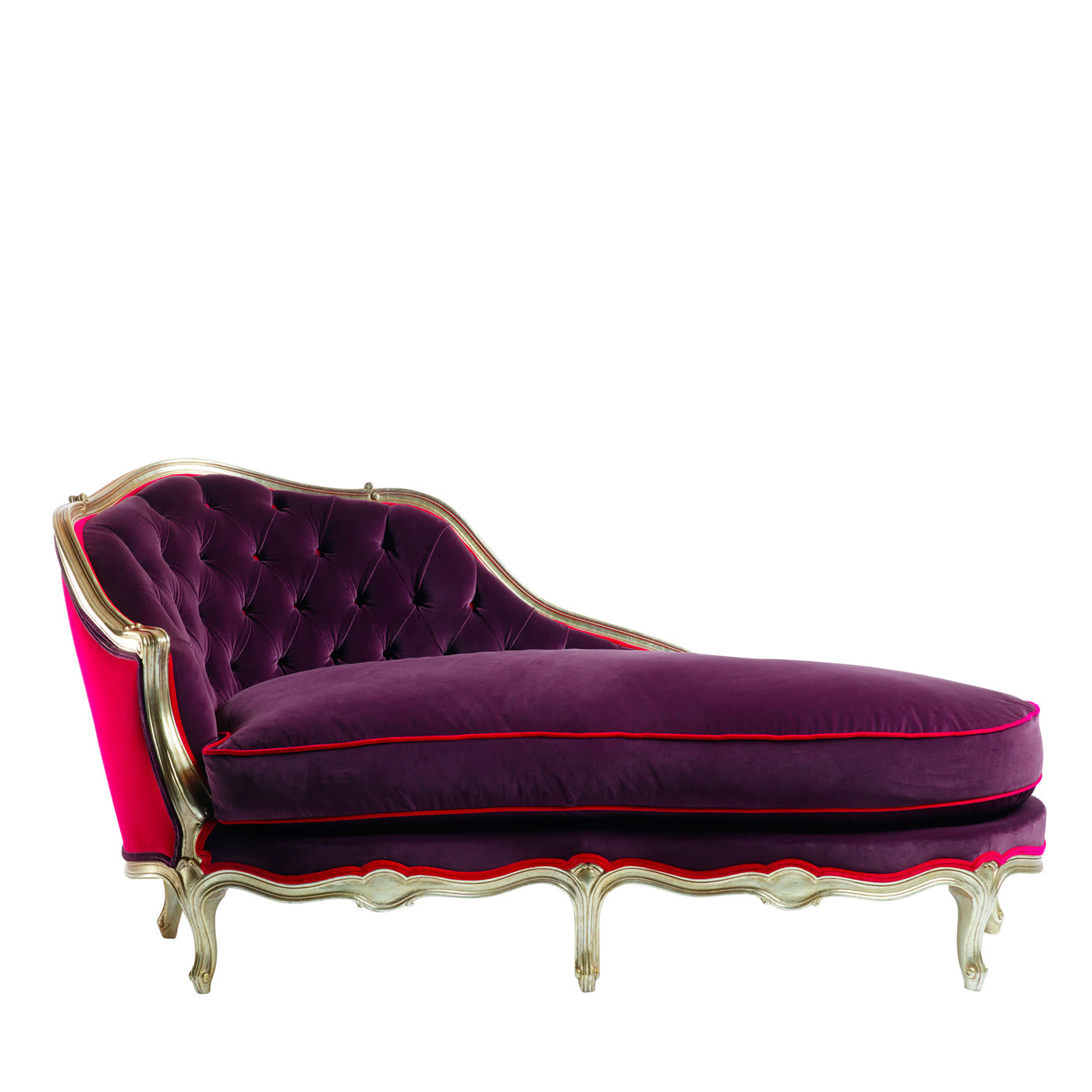 Purple Chaise-longue Louis XV - Salda