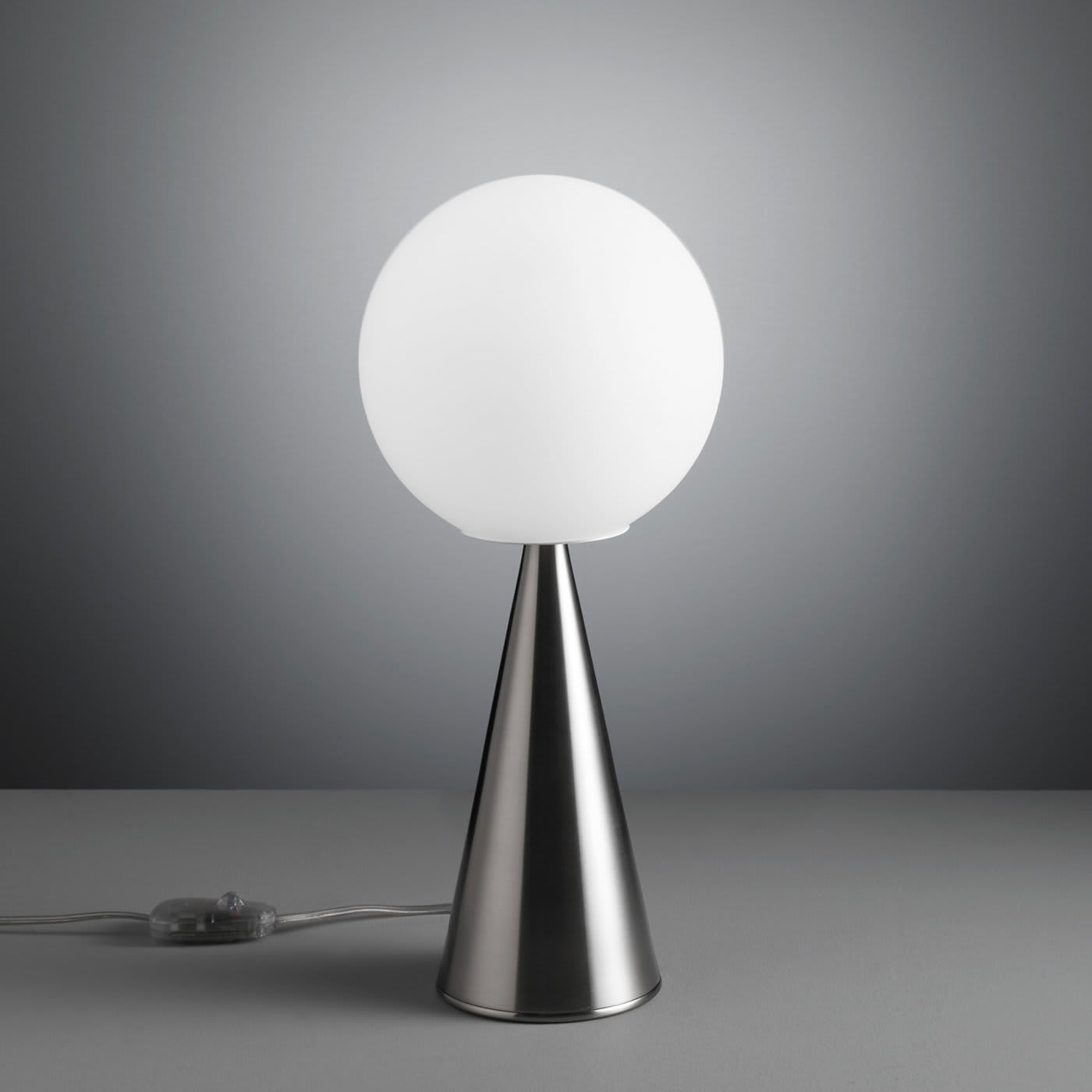 Bilia Nickel Table Lamp by Gio Ponti - FontanaArte