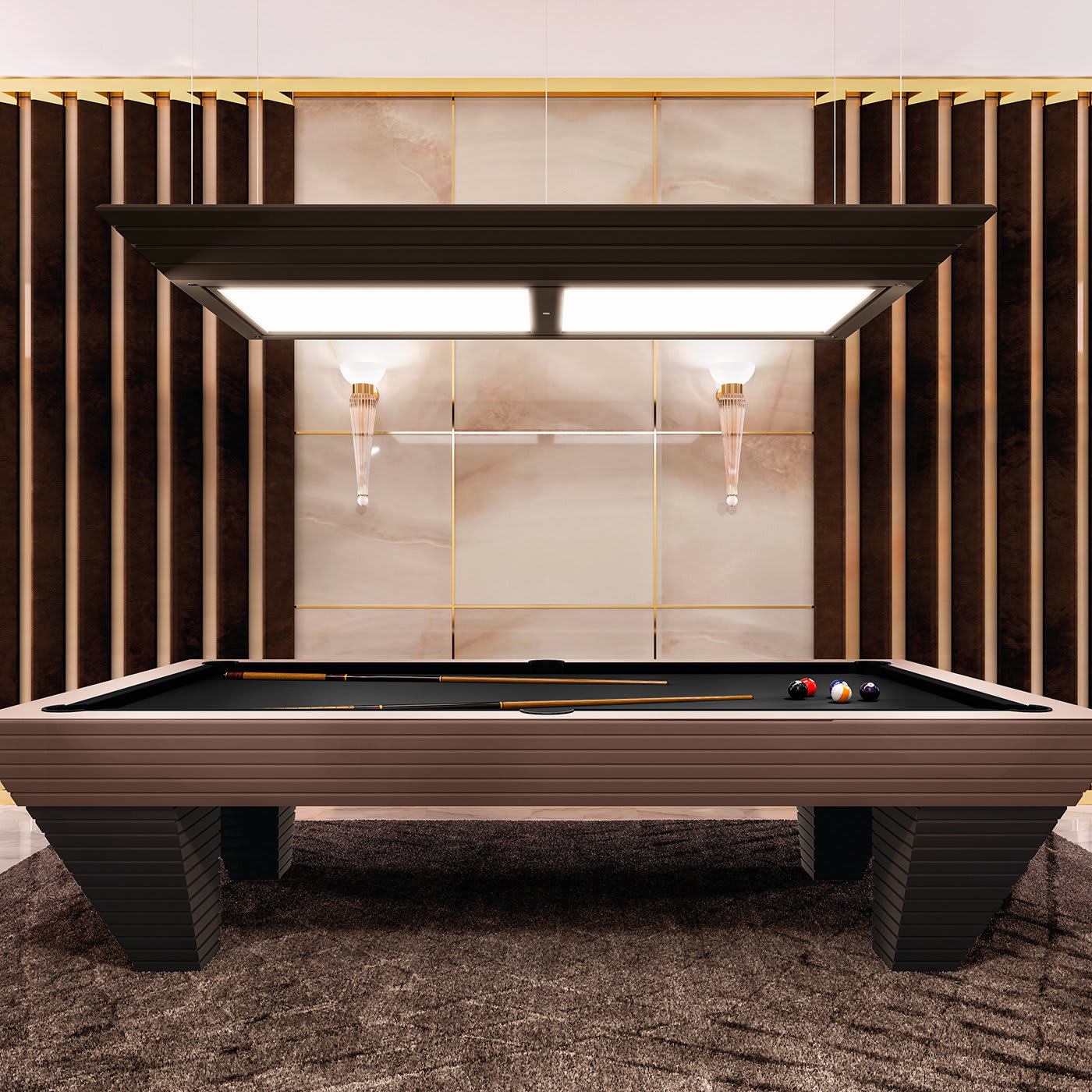 NewDe pool table by Pino Vismara - Vismara