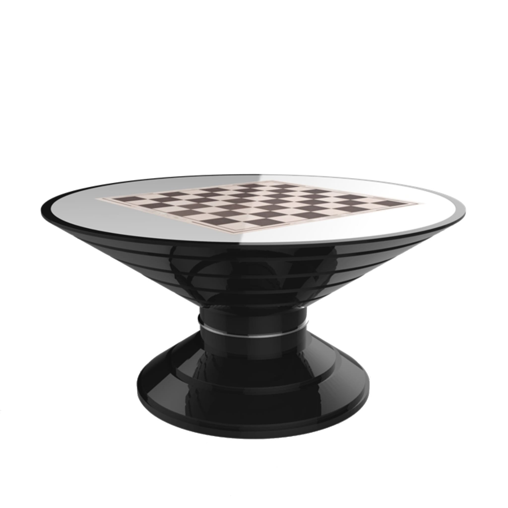 Table d'échecs noire Scaccomatto RO - Vue principale