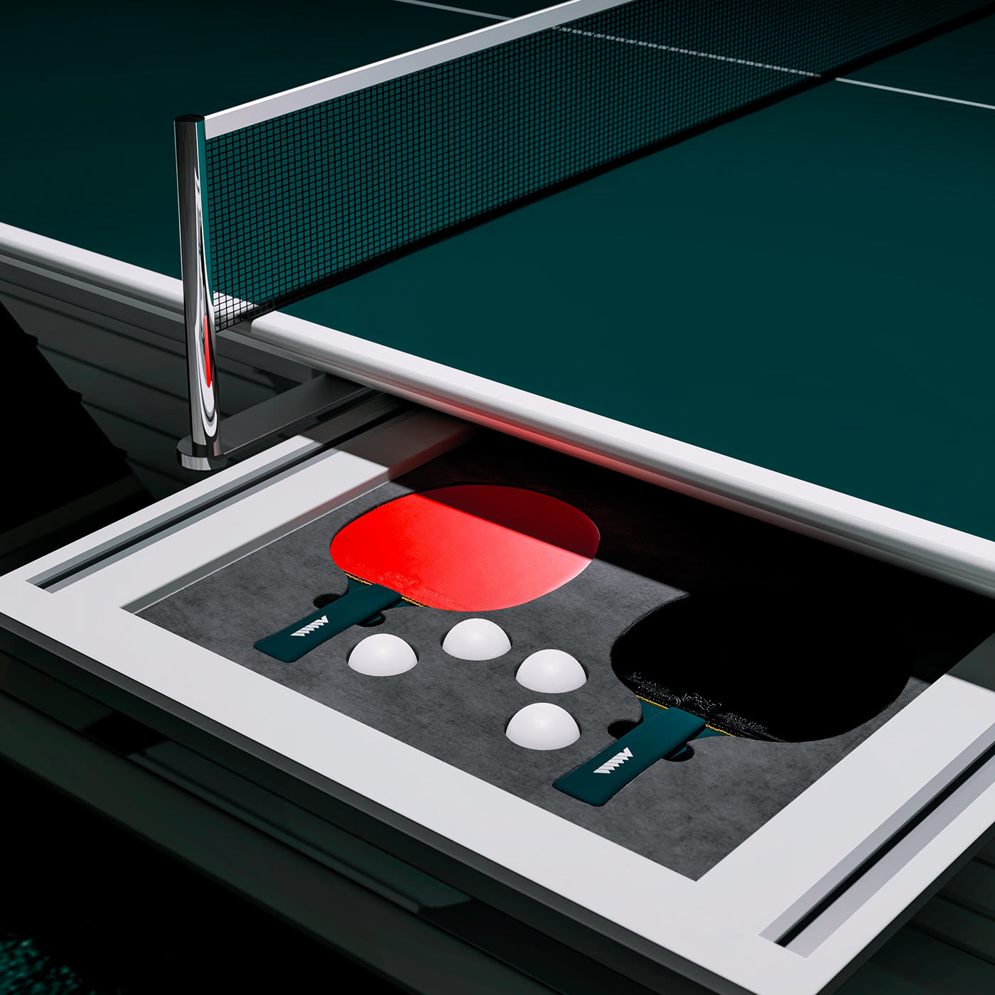 Arena Ping Pong Table By Pino Vismara