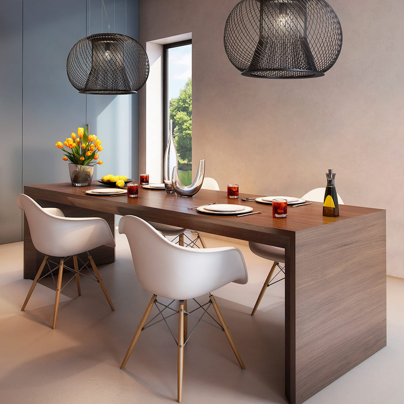 Impossible C Ø 65 Black Pendant Lamp by Massimo Mussapi - Metal Lux