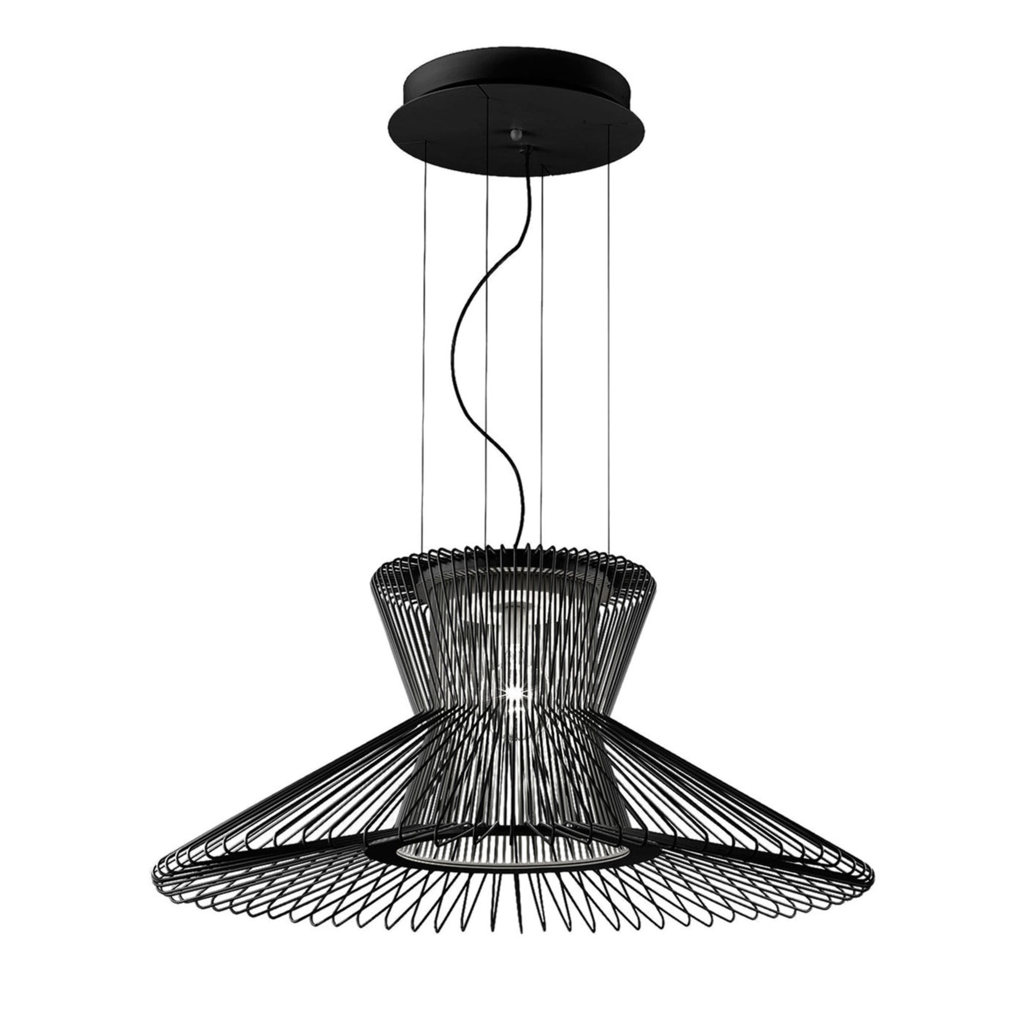 Impossible B Ø 105 Black Pendant Lamp by Massimo Mussapi - Main view