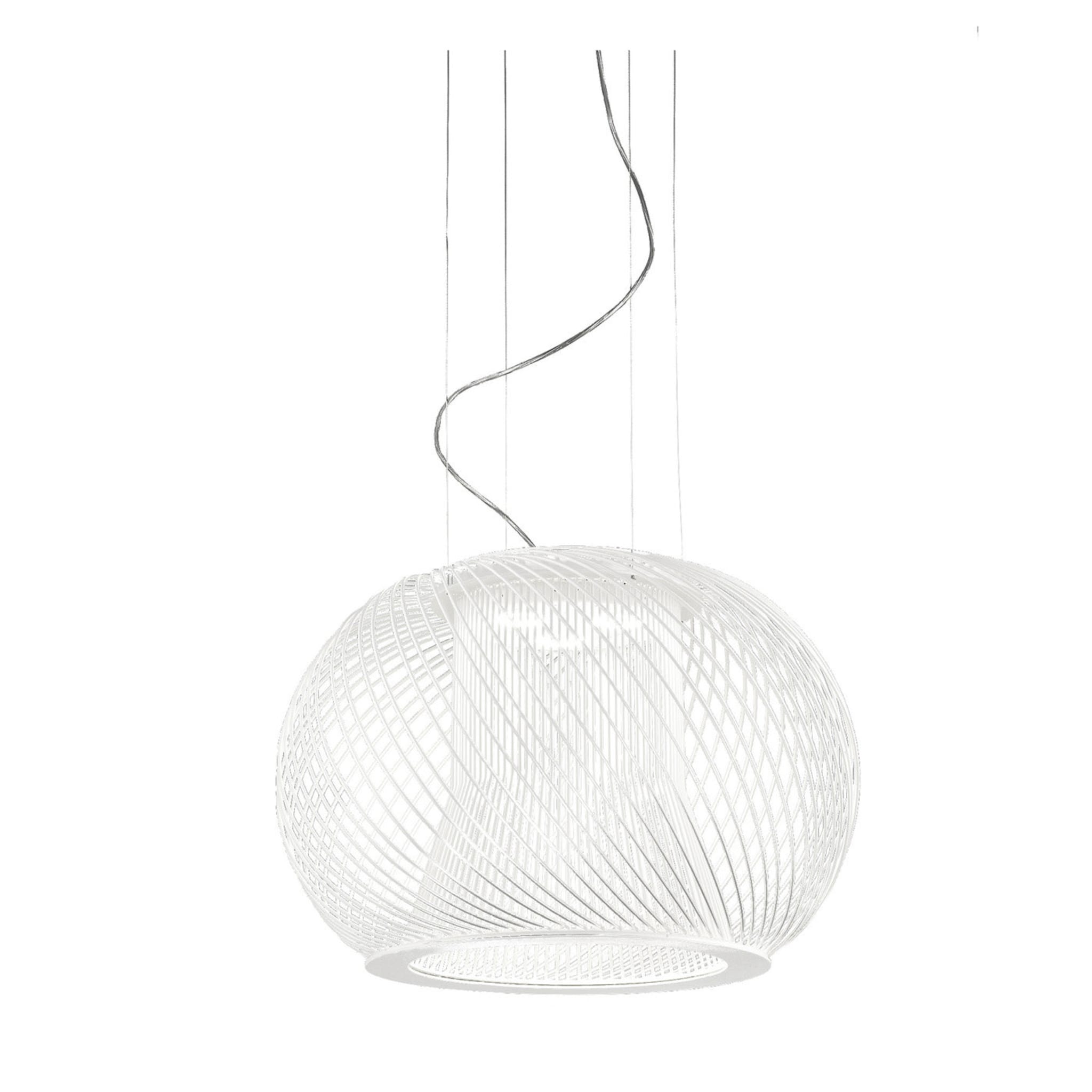 Impossible C Ø 65 White Pendant Lamp by Massimo Mussapi - Vue principale