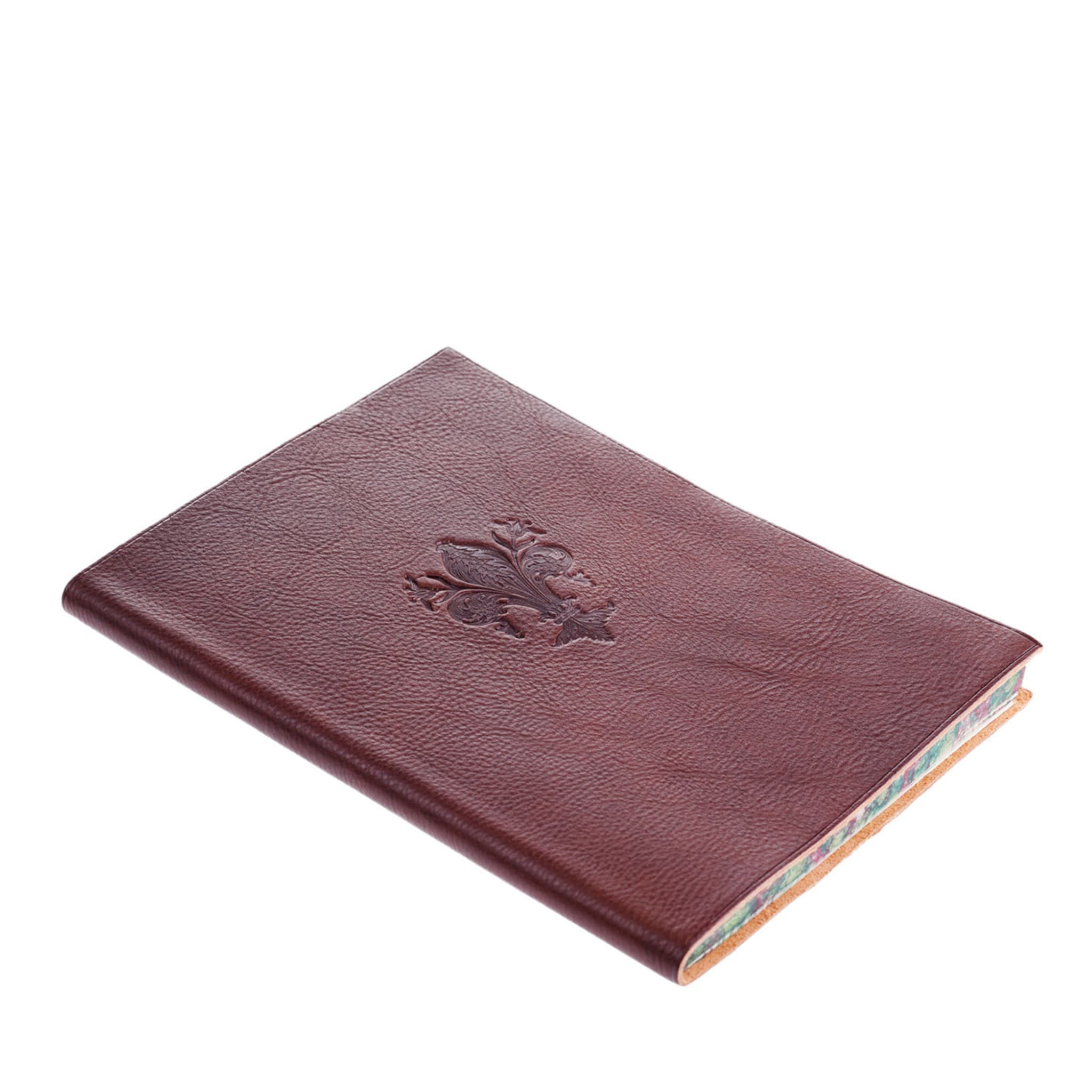 Lily Brown Leather Notebook - Main view