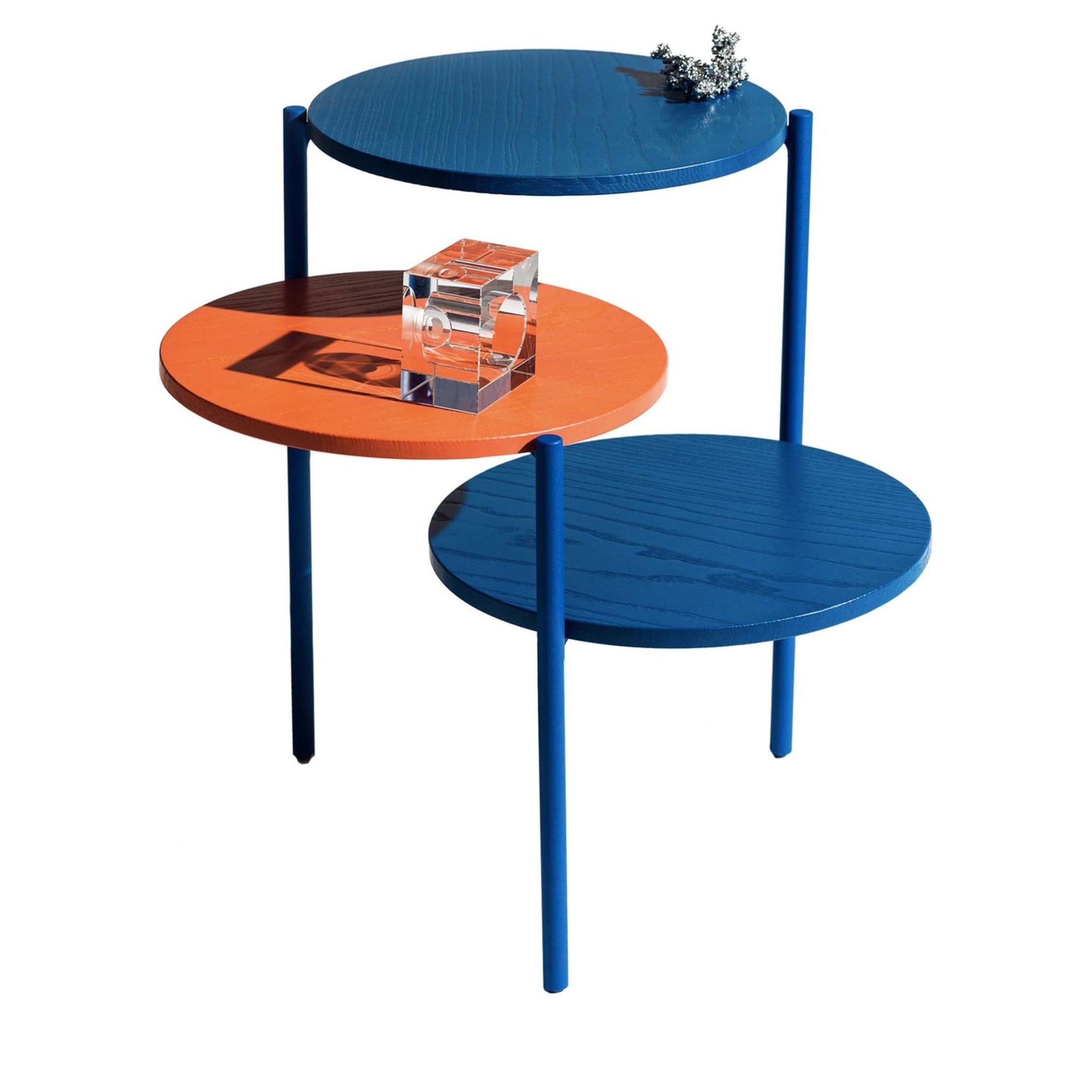 Table triple Triplo bleue - Vue principale