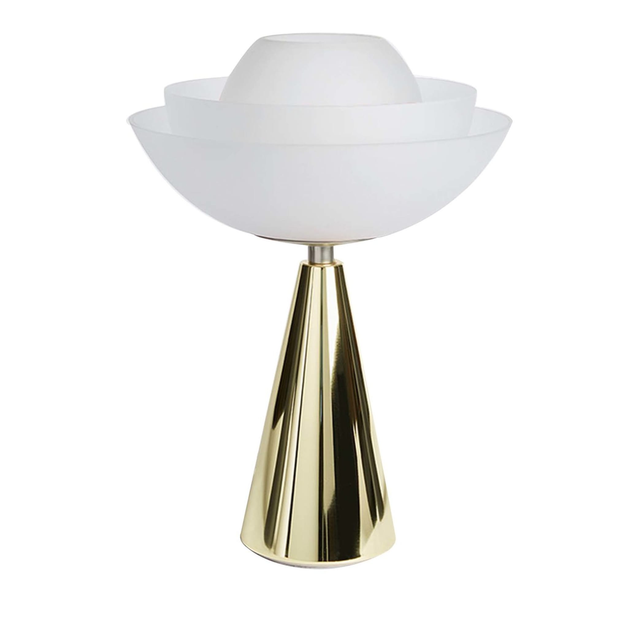 Lotus champagne gold table lamp - Main view