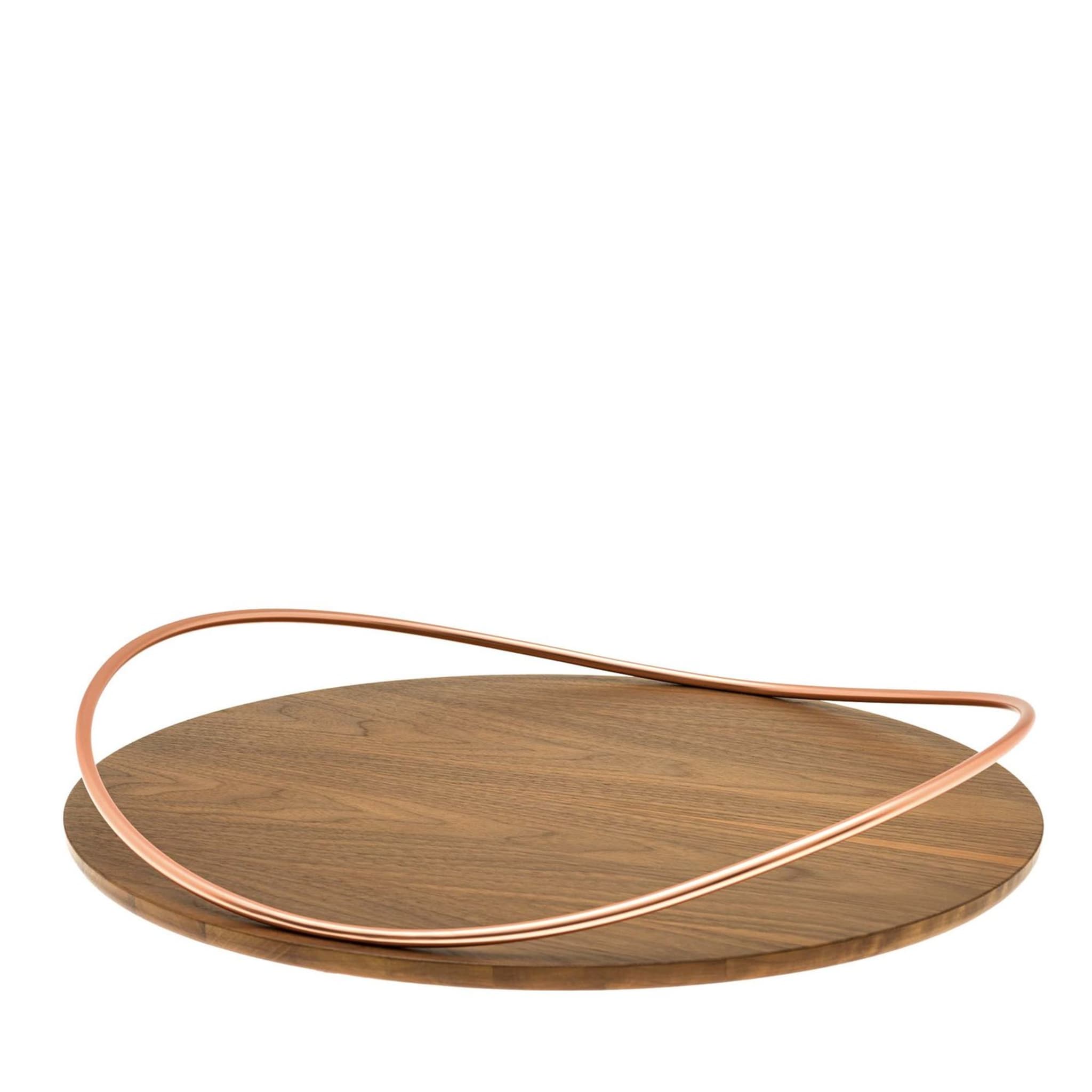 Touchè walnut wood serving tray - Main view