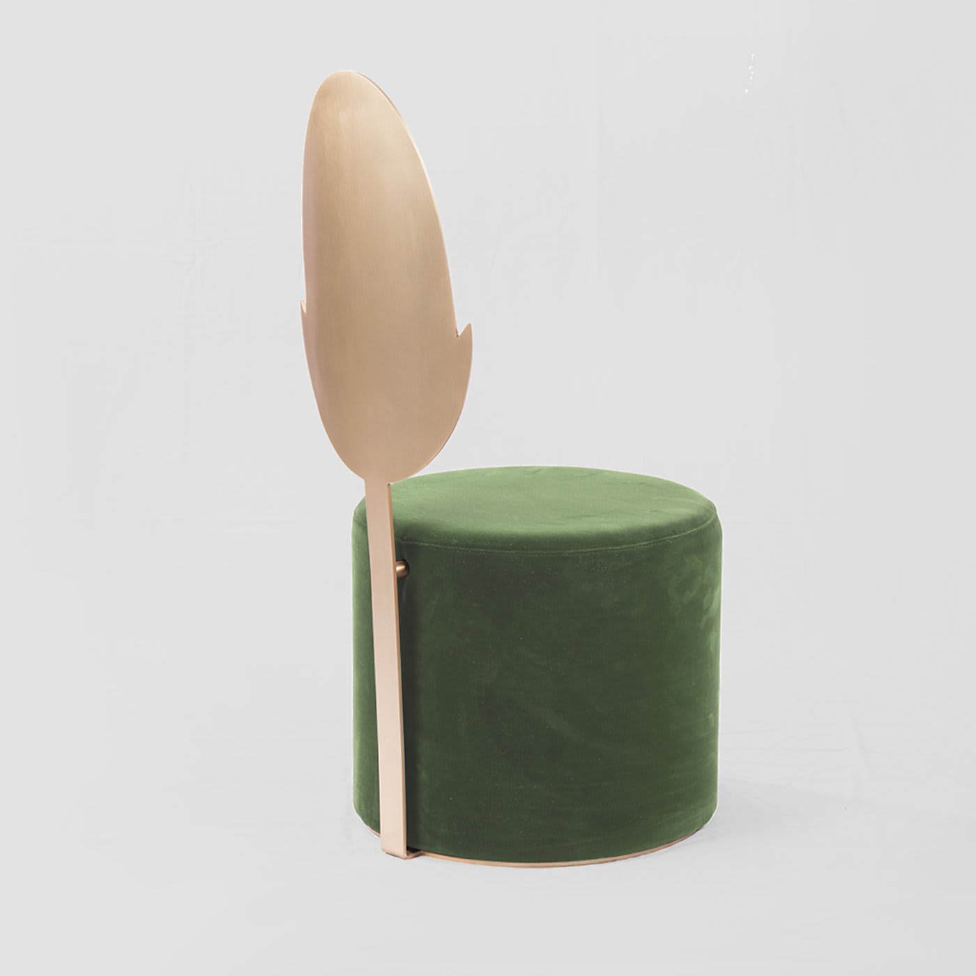 Jasmine Green Pouf by Artefatto Design Studio - Secolo